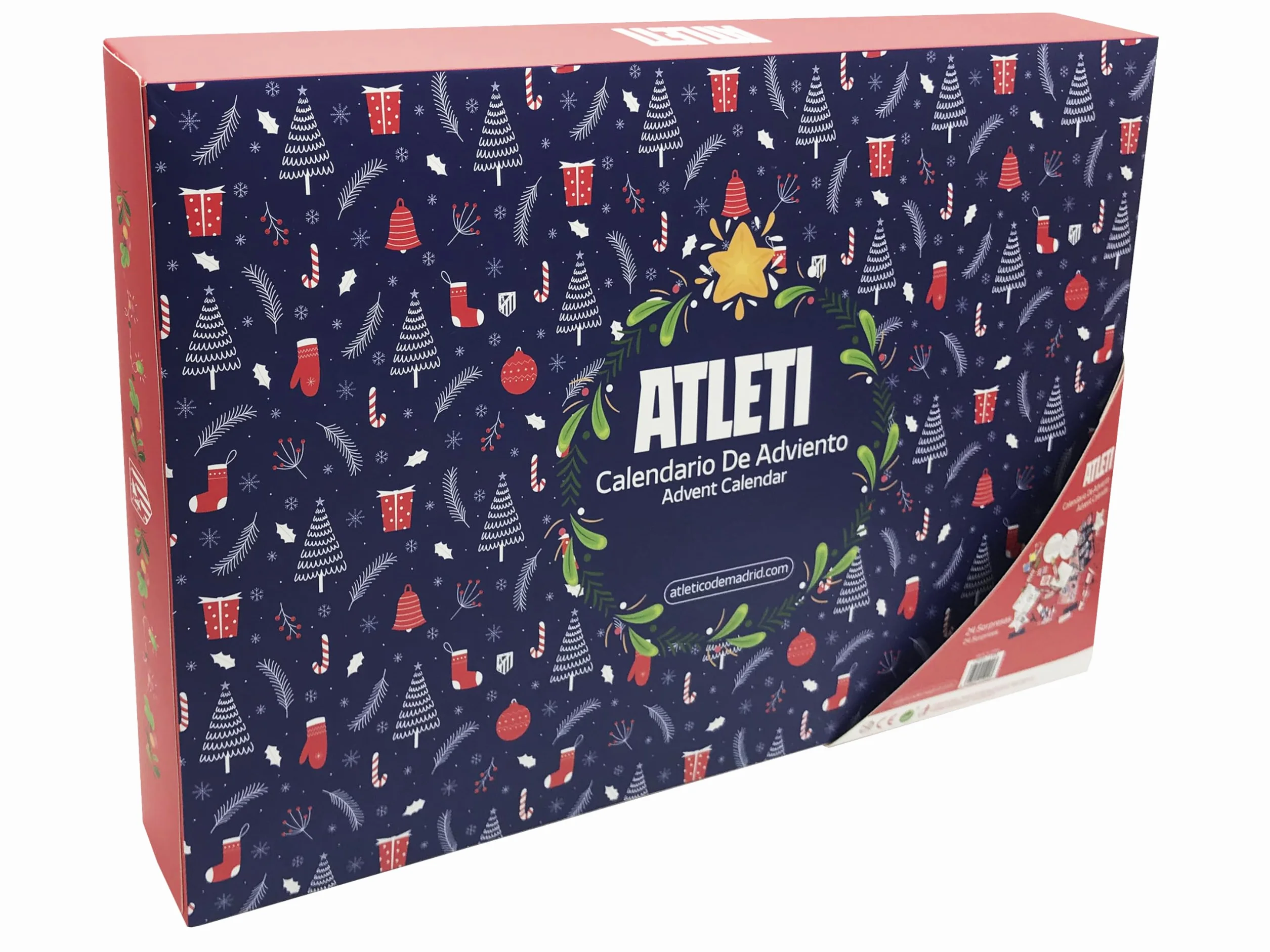 CyP Brands-Atlético de Madrid, Calendario de Adviento, 24 Sorpresas, Regalo Infantil, Licencia Oficial Marvel, Actividades y Juguetes
