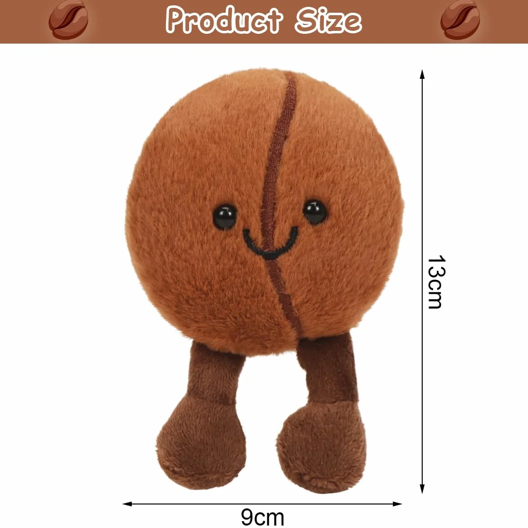 O-Kinee Palm Pals, Mini Peluches de Granos de café de 13 cm