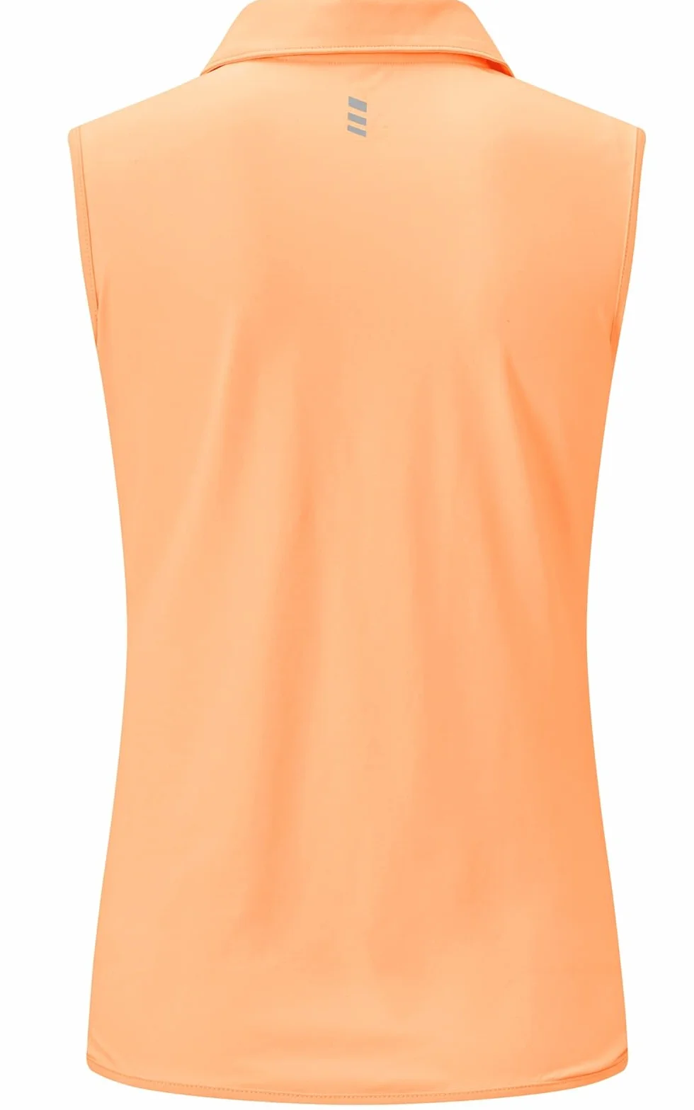 Polo deportivo mujer sin mangas transpirable cremallera 1/4 secado rápido golf tenis