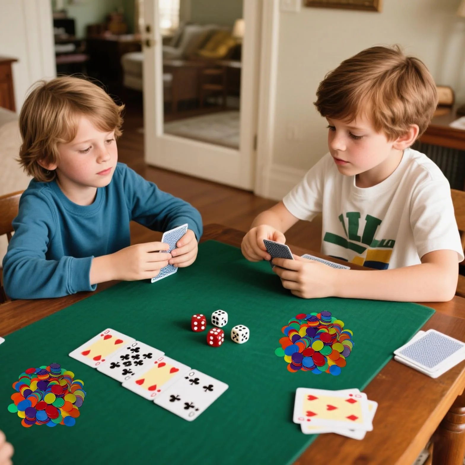 100 Piezas Fichas de Póker de Plástico, Fichas de Bingo, Fichas de Juego y Conteo para Niños (25mm, 6 Colores)