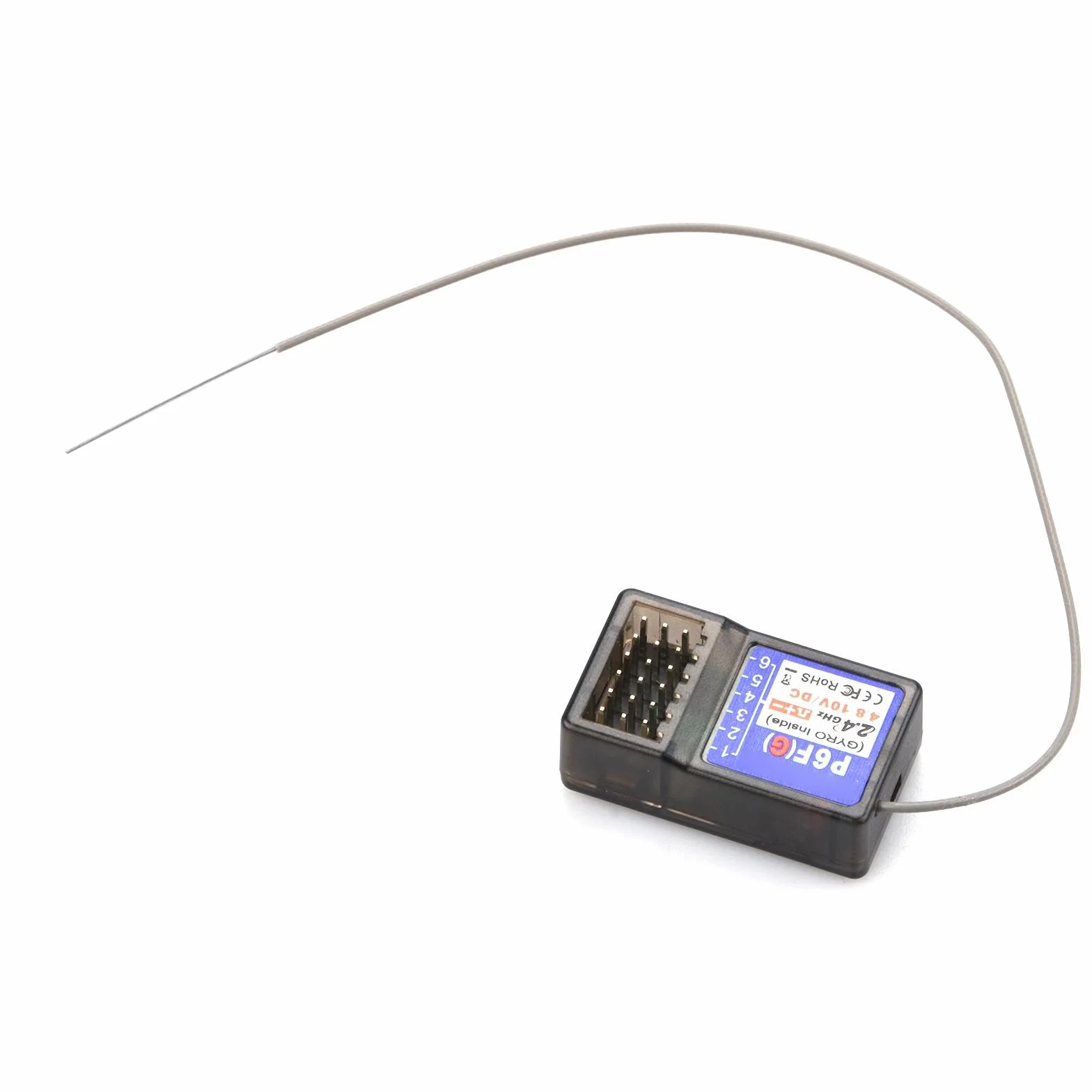 Mando a distancia del transmisor DumboRC P6FG 2.4 Receptor con giroscopio para RC P6FG accesorio de pieza