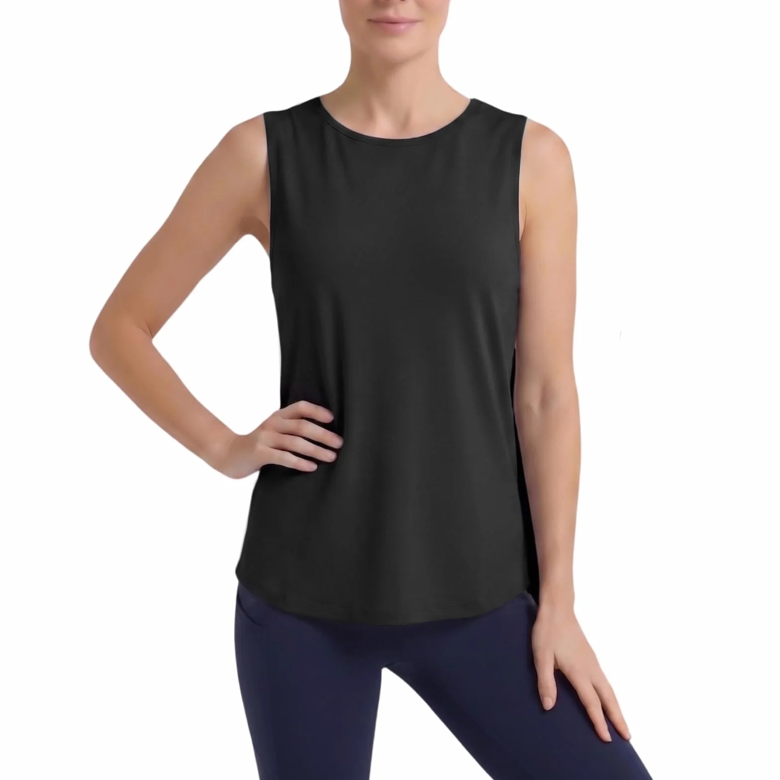 Camiseta Deportiva Mujer Espalda Malla Top Transpirable Secado Rápido Sin Mangas Fitness Alta Elasticidad Ligero Yoga Cuello Redondo Running Gimnasio