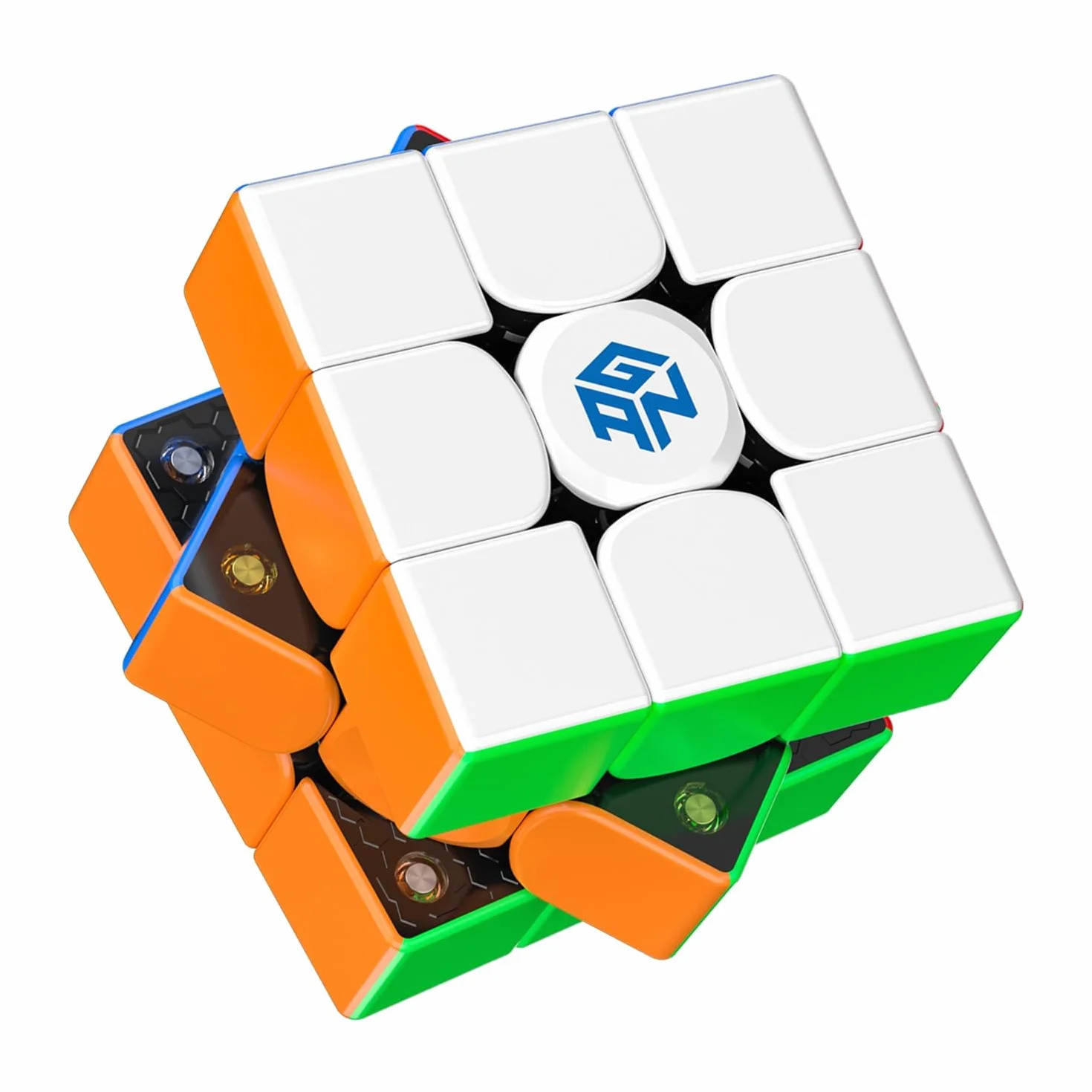 Gan 356M 3x3 Magnético Speed Cube, 356 M Mejor Cubo Mágico con 48 Imanes - Rotación rápida y Suave, Resistente y Duradero, Profesional Original Iman-tado Cubo de Velocidad (Sin Pegatinas)