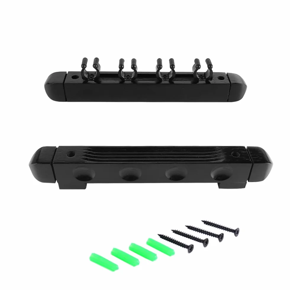 Sarini Soporte de Pared para Tacos de Billar 4 Tacos Negro