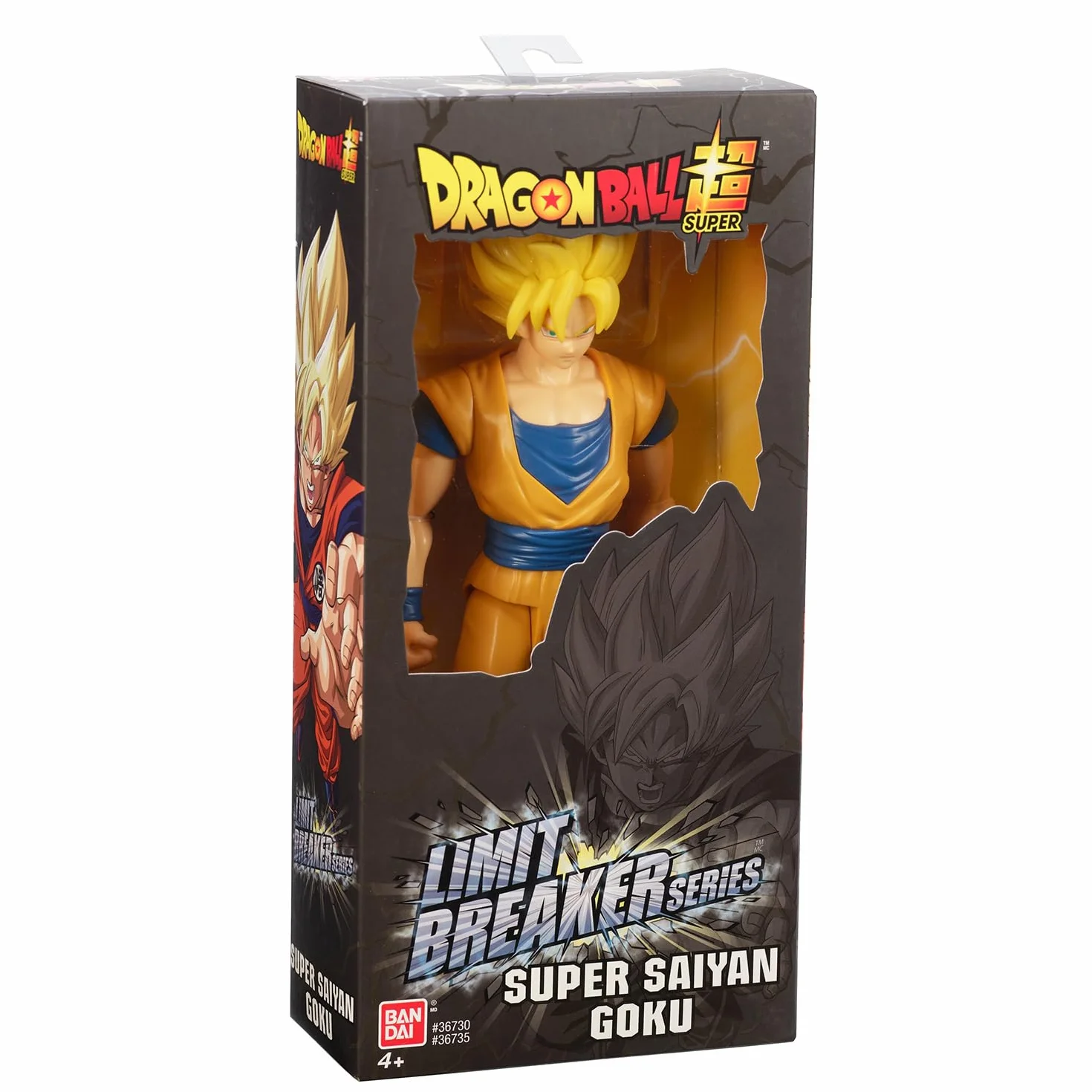 Dragon Ball Super BANDAI Limit Breaker Series Figura de Acción Goku Super Saiyan 30cm - 36735 Multicolor - Figuras articuladas Coleccionable, Ideal para fanaticos del Anime.