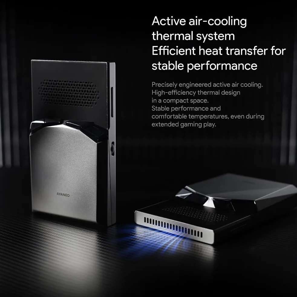 AYANEO Pocket Vert: Consola portátil Vertical para Juegos Retro con Snapdragon 8+ Gen 1, Pantalla de 3,5 Pulgadas y 615 ppi, y Carcasa de Aluminio mecanizado por CNC (Negro Medianoche, 12GB+256GB)