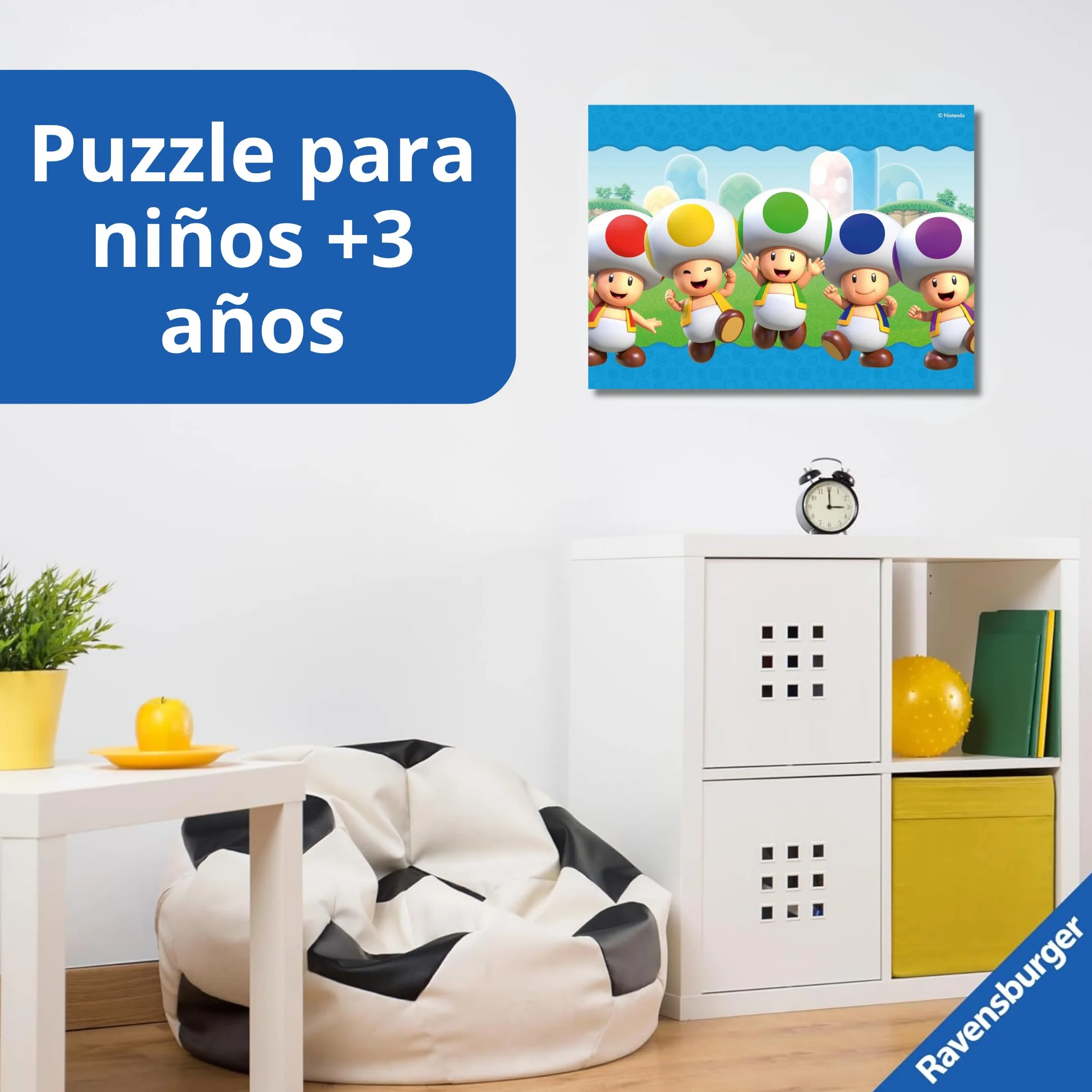 Ravensburger Super Mario 4 in a box Puzzle 3 Años O Más 12-16-20-24 Piezas Rompecabezas Niños 19x14cm