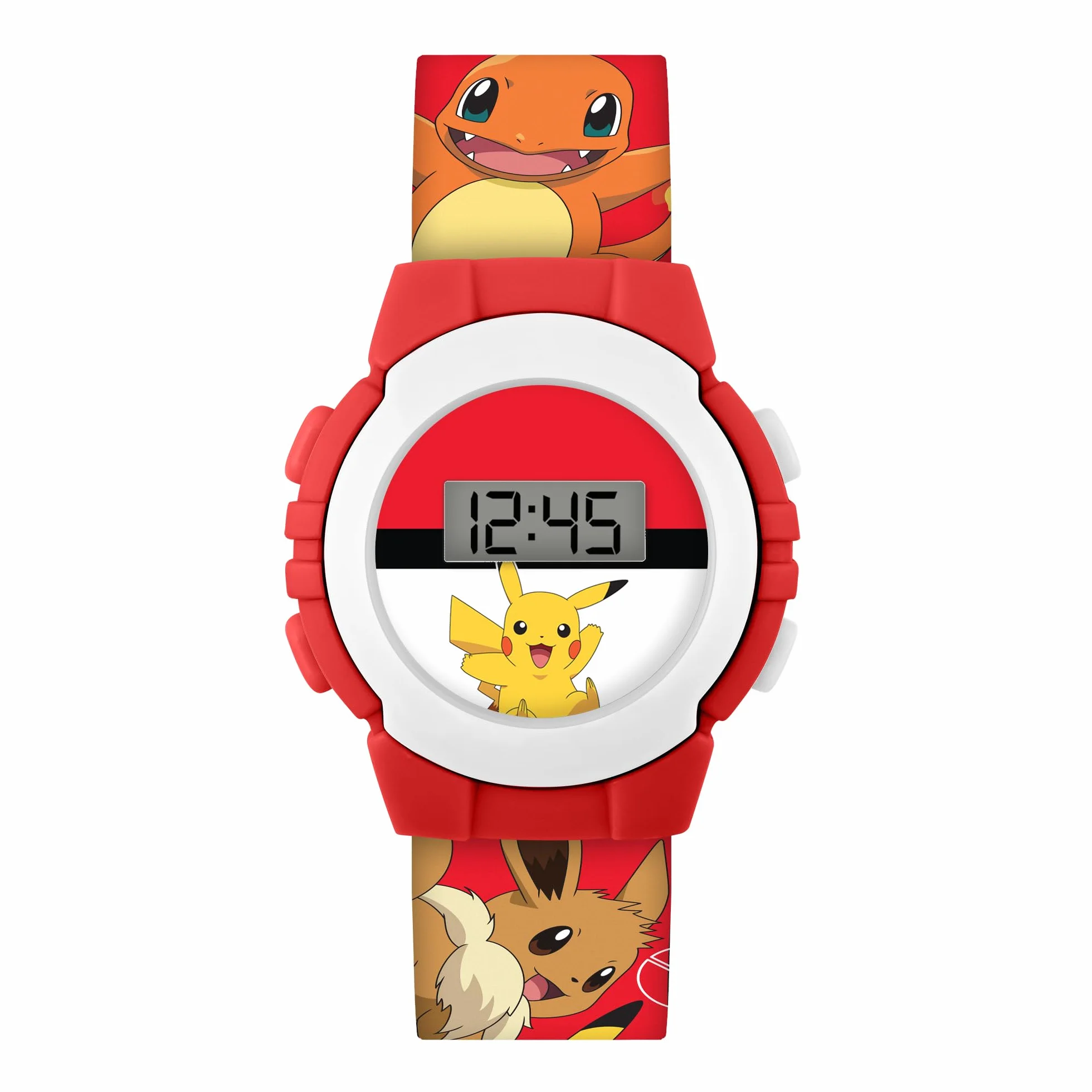 Reloj digital Accutime Pokémon Red con estampado de personajes