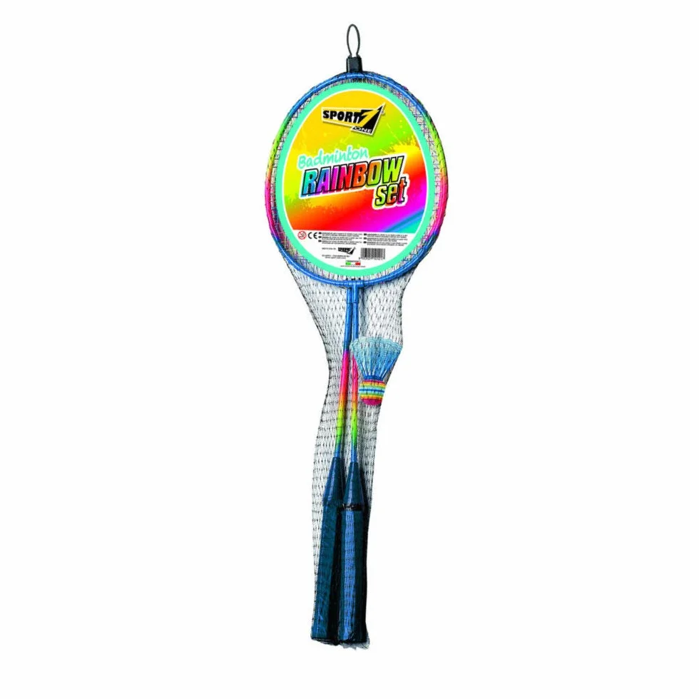 Raquetas de bádminton Juventus Sport One Rainbow Azul-Blanco 59 x 20,5 x 3 cm