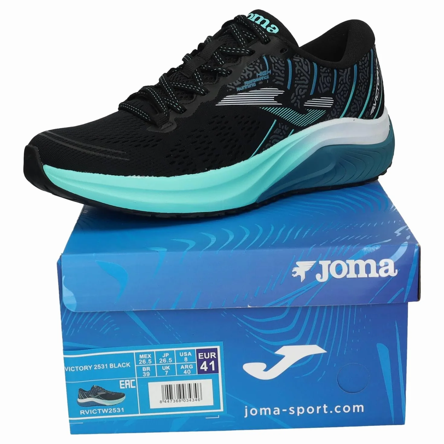 Joma Zapatillas Running 39-46 Negro Amortiguación