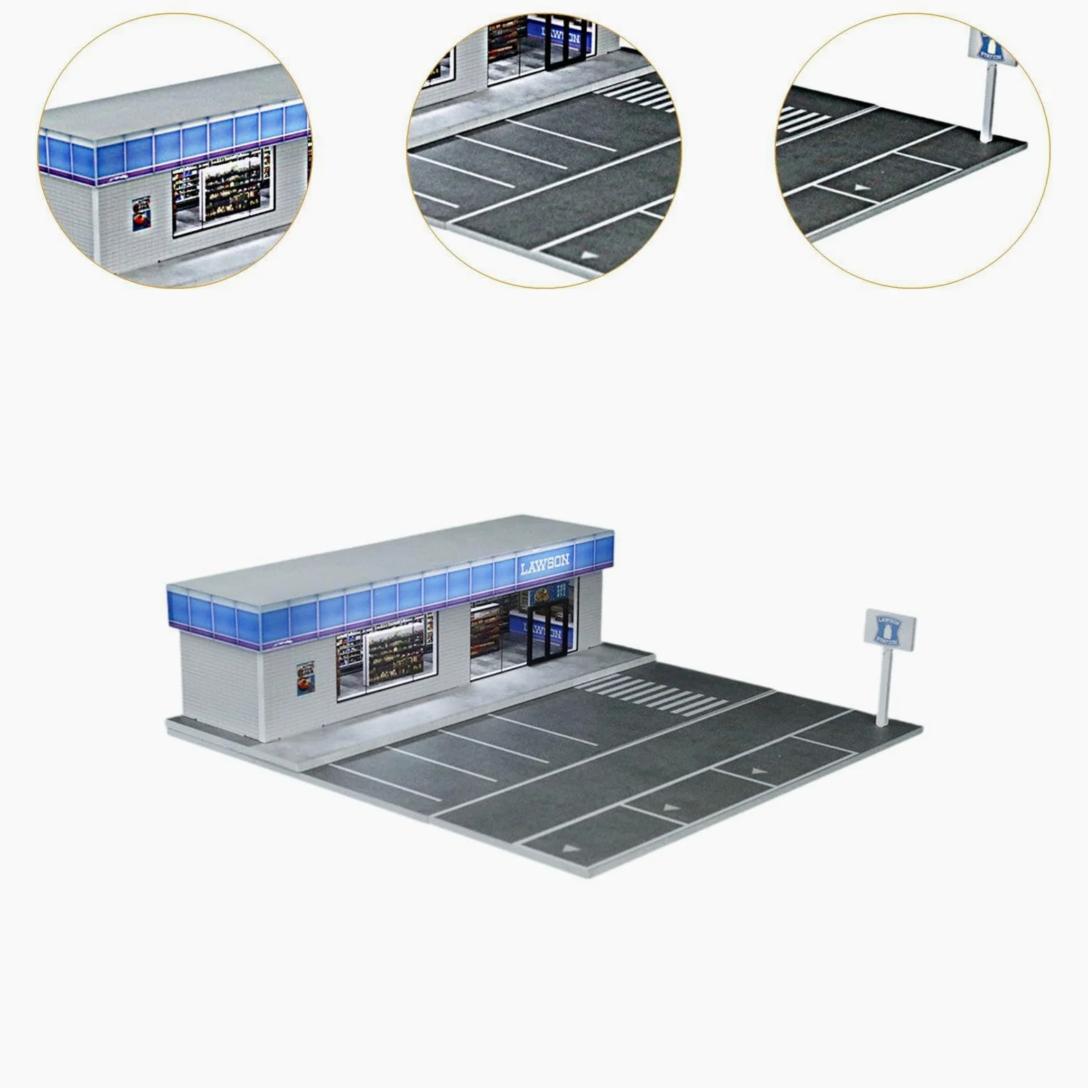 Vitrina para Maquetas de Coches a Escala 1:64 con Luz para Figuras de Acción.