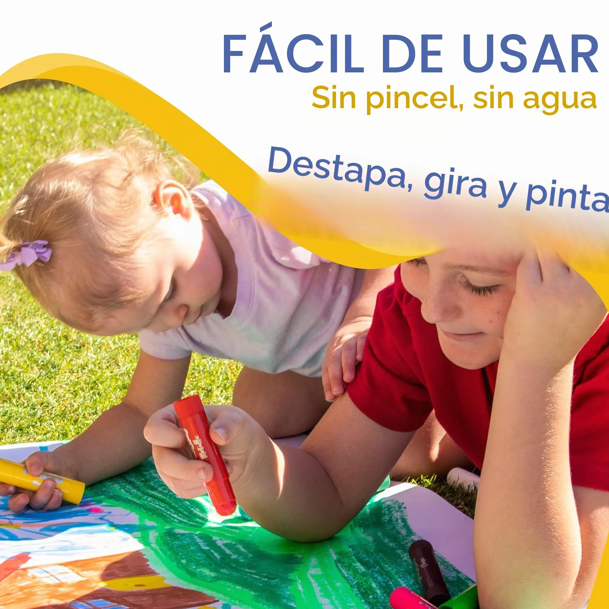 Estuche 30 Barras de Tempera Solida de Colores para Niños - Kit Pintura Niños y Bebes - Kit de Arte Infantil - Sticks de Pinturas Niños para Papel, Cristal, Cartón...