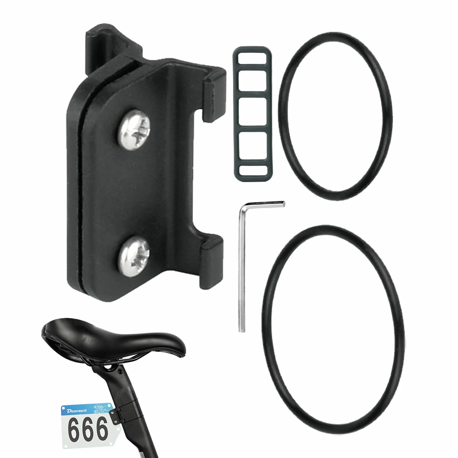 Monte Tag para Bicicletas Puerta de Placa de Número Duradero Ligero Accesorio Ciclismo Competiciones