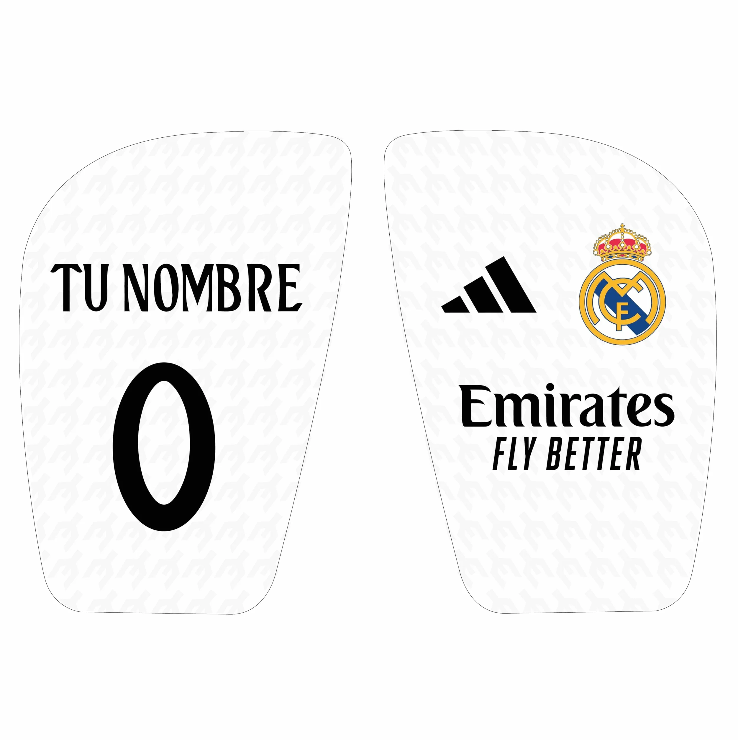 Espinilleras Personalizadas Futbol con Nombre y Dorsal para Niños y Adultos