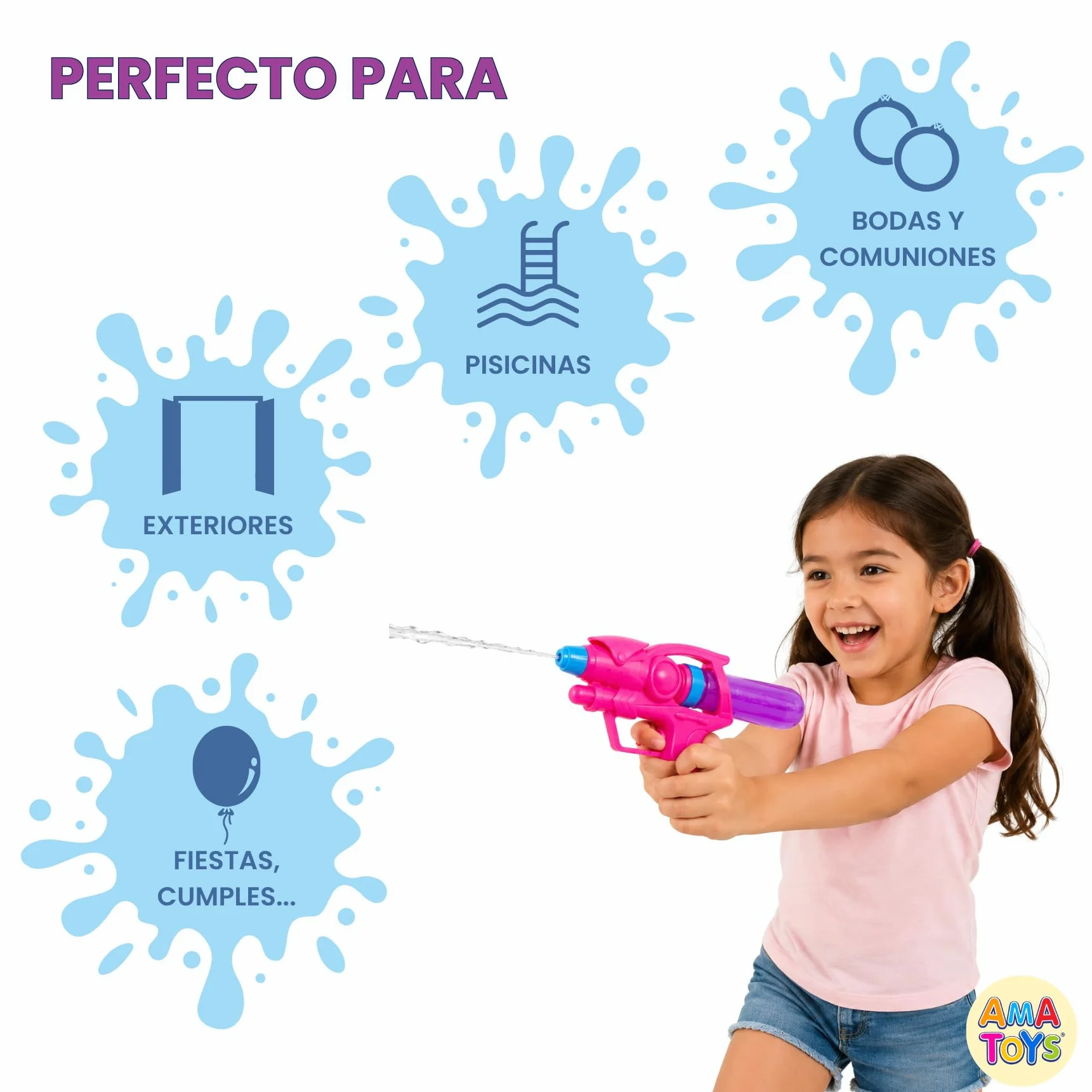 Pack de 36 Mini Pistolas de Agua para Niños - Juguete de Verano para Playa, Piscina y Jardín