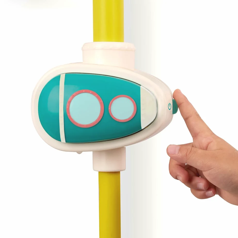 B. toys - Juguete Bomba de Baño - Juego acuático Submarino - 2 Modos de Bombeo (batería + Manual) - Taza de Goteo, hileras y Engranajes - 10 Meses +