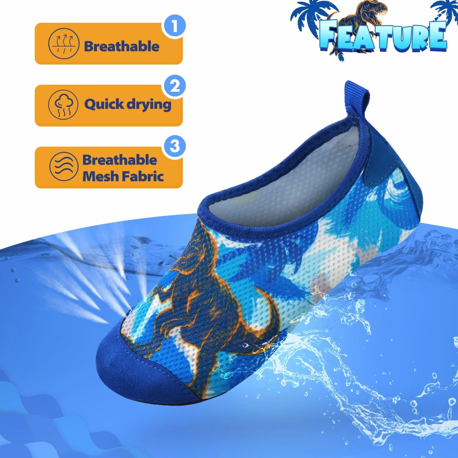 Zapatillas de Playa Descalzas de Secado Rápido Malla Suave Zapatos de Agua