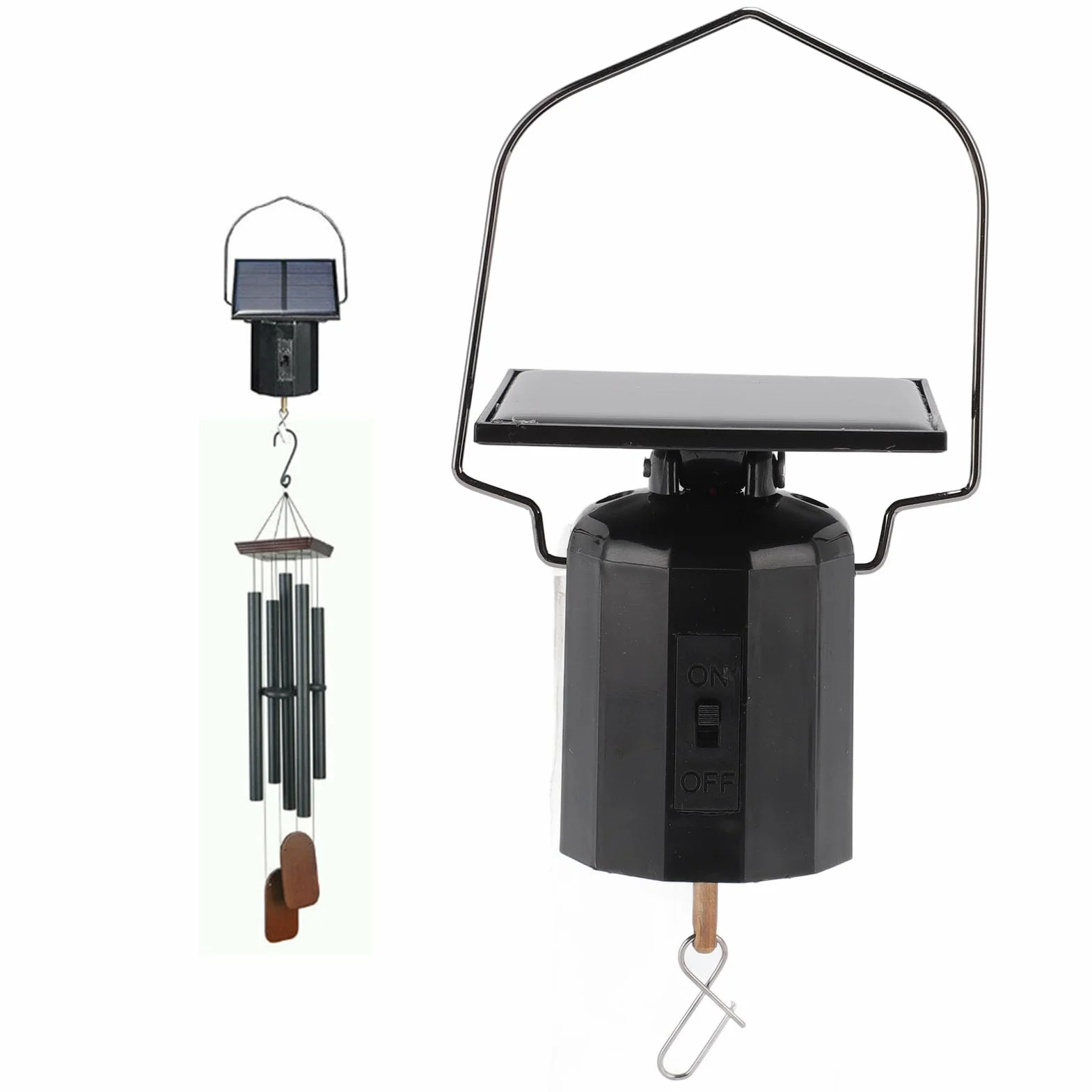 Motor Giratorio de Viento Solar, Ligero, Pequeño, Automático, Giratorio Móvil para Campanas de Viento, Exhibición Colgante, Jardín, Patio, Césped, Decoración Al Aire Libre