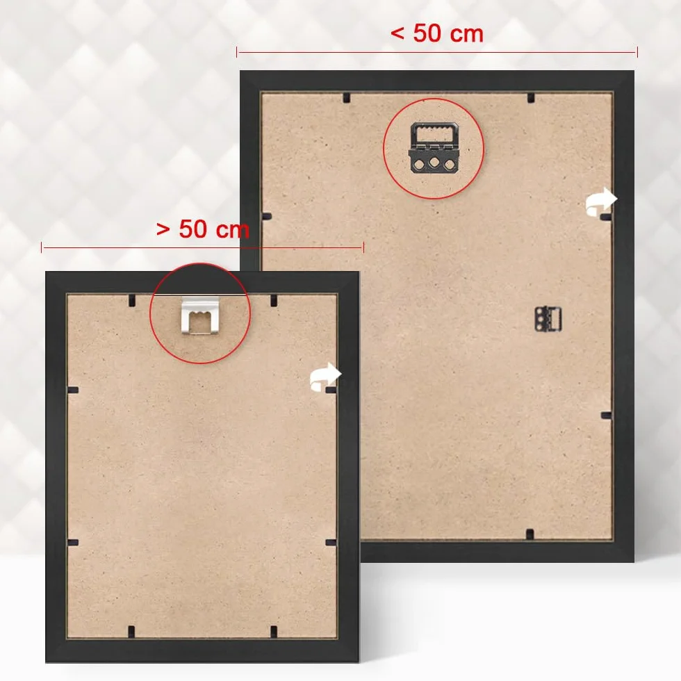 Bildershop-24 Marco para puzzles PRIO 50x70 cm Negro Oro Antiguo para aprox. 500-1000 piezas