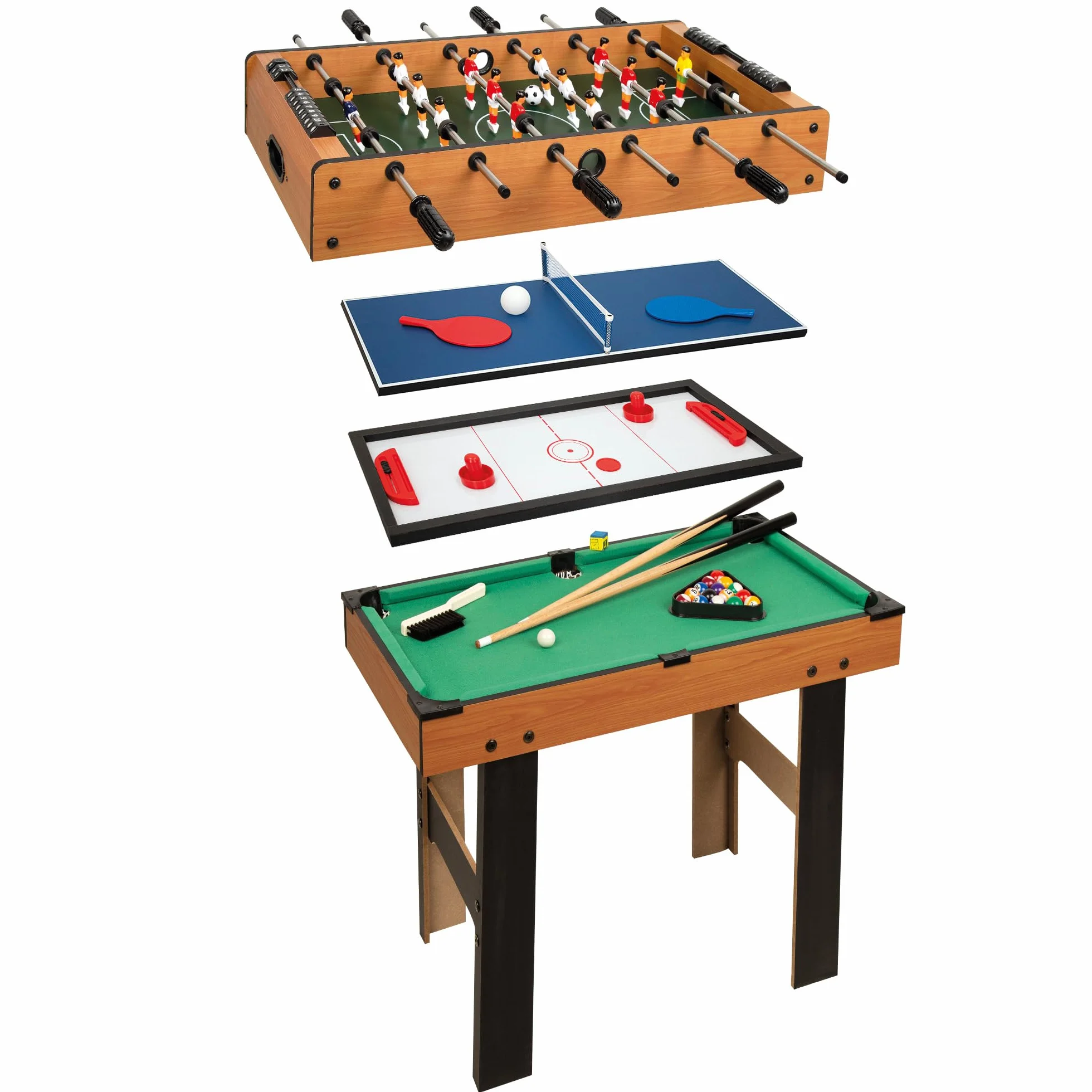 ColorBaby CB Games - Mesa multijuegos 4 en 1 con Patas (85328)
