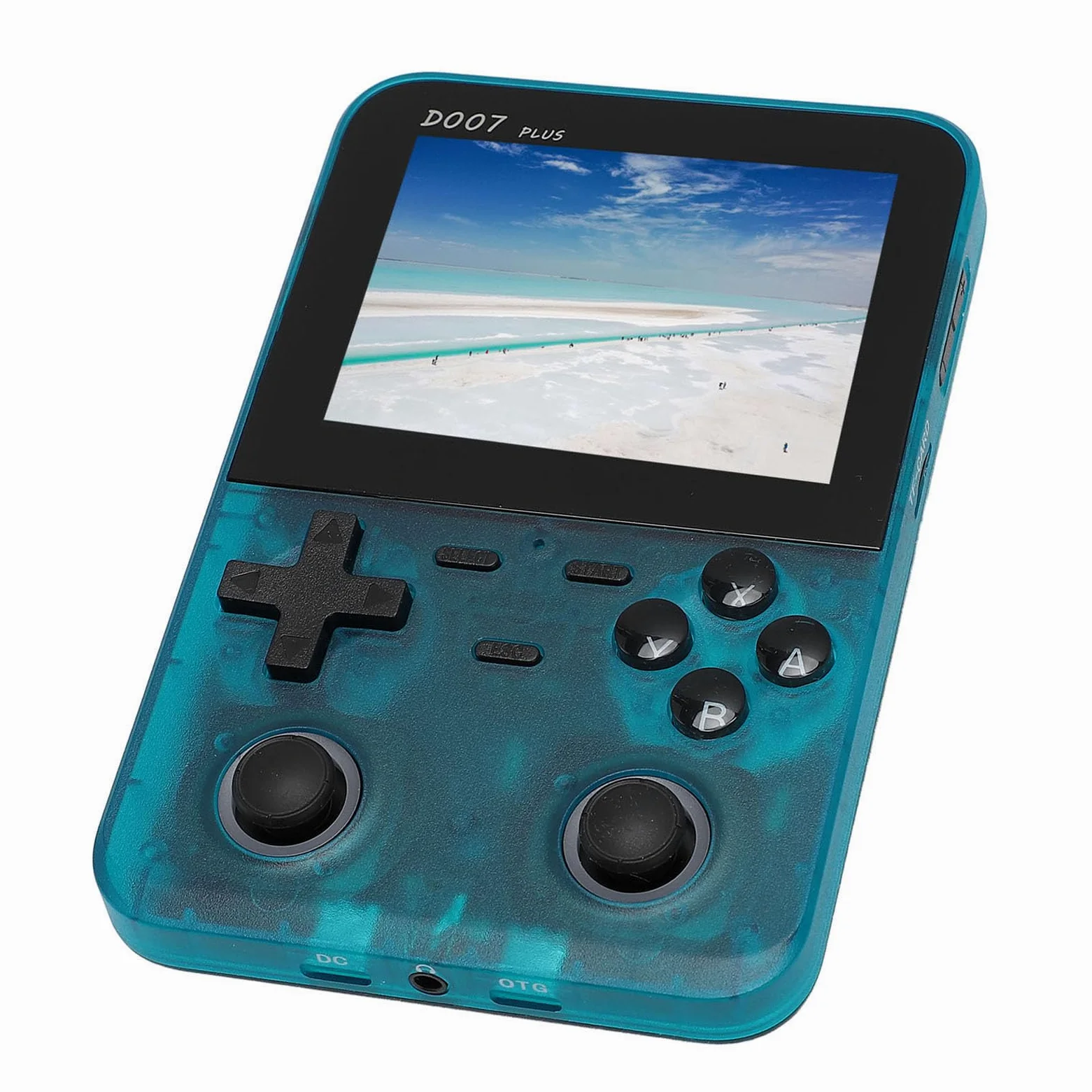 Consola de Juego de Mano 3.5 Pulgadas 640x480 Display Joystick Retro 2500MAH Jugador de Juego Handheld para el Entretenimiento Joysticks Silver Double 3D Real Key F Handheld Game Consoleheld