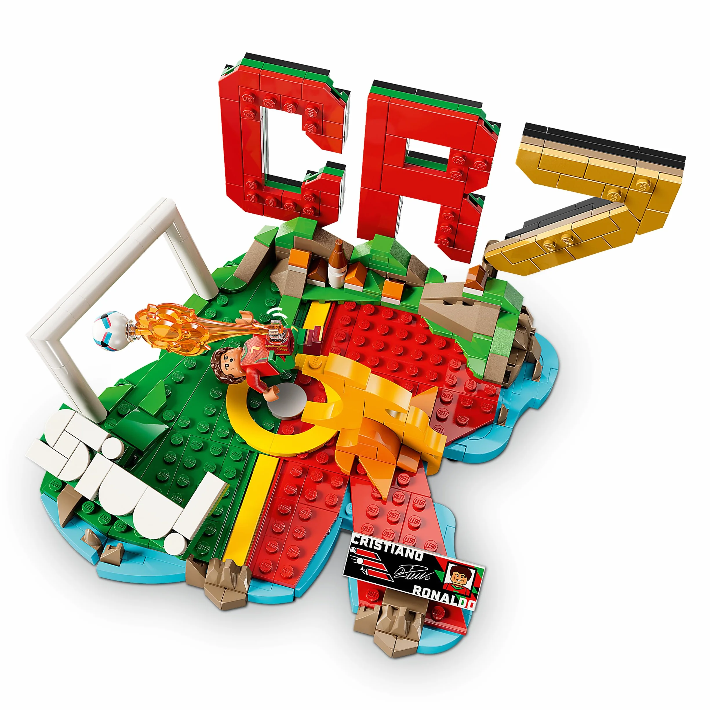 LEGO Editions Cristiano Ronaldo Fenómenos del Fútbol Juguete de Construcción Minifigura de Futbolista 43012 Regalo para Niños 10+ Años