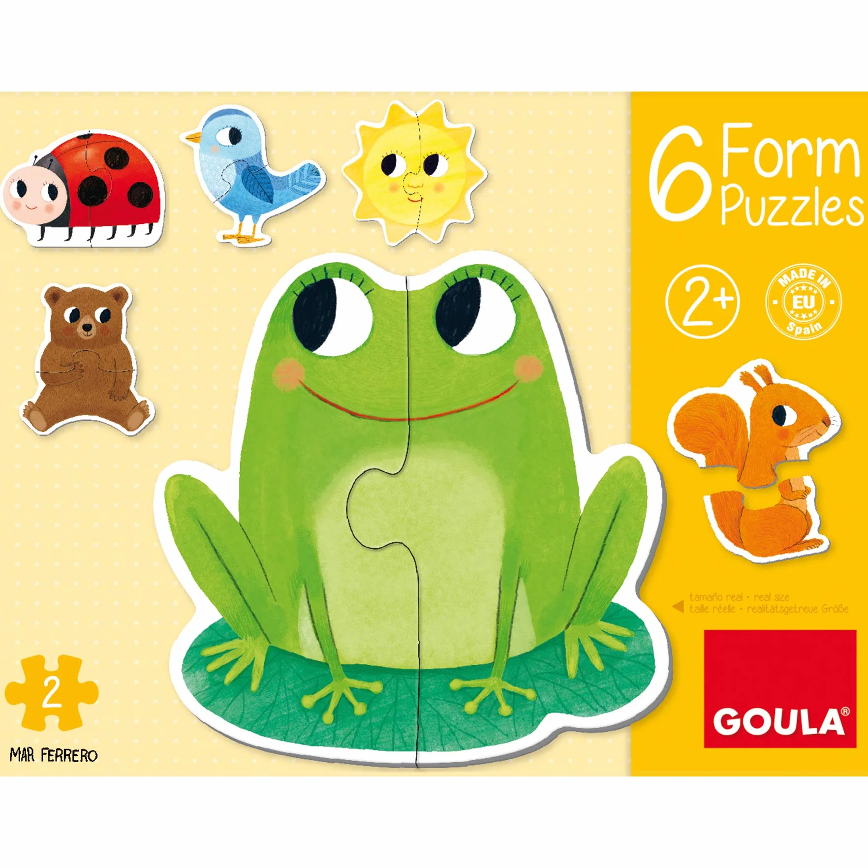 Goula Puzle de Cartón de Piezas Grandes 6 Formas Multicolor a Partir de 2 años