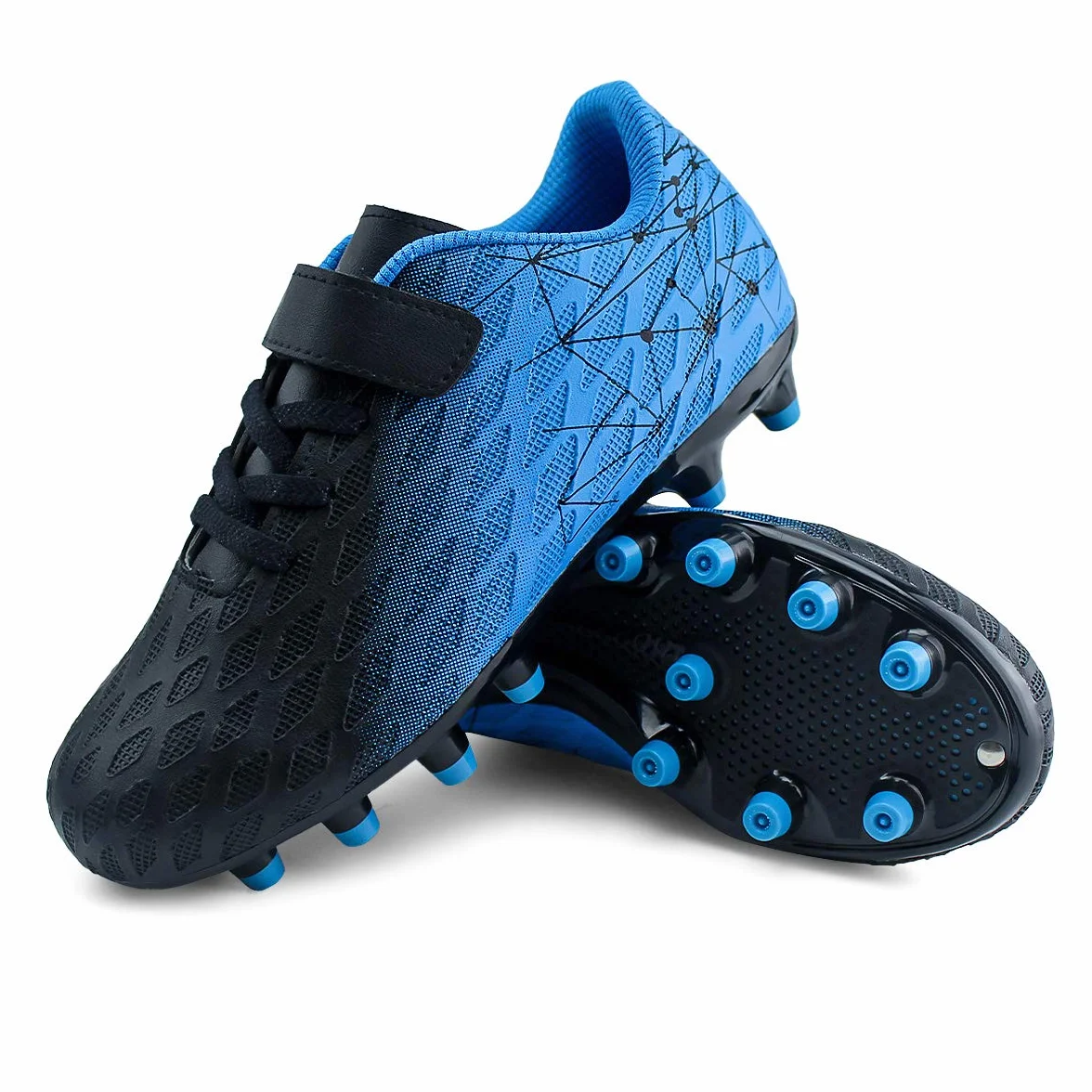 JABASIC Kids Firm Ground Botas de Fútbol para Niños y Niñas