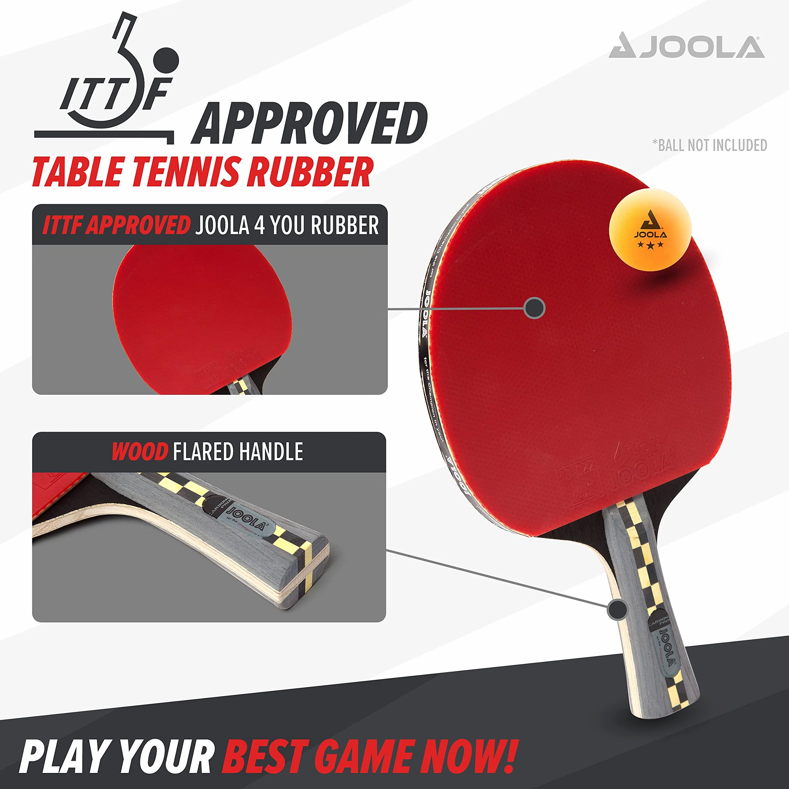 Joola Carbón Pro Raqueta de Ping Pong
