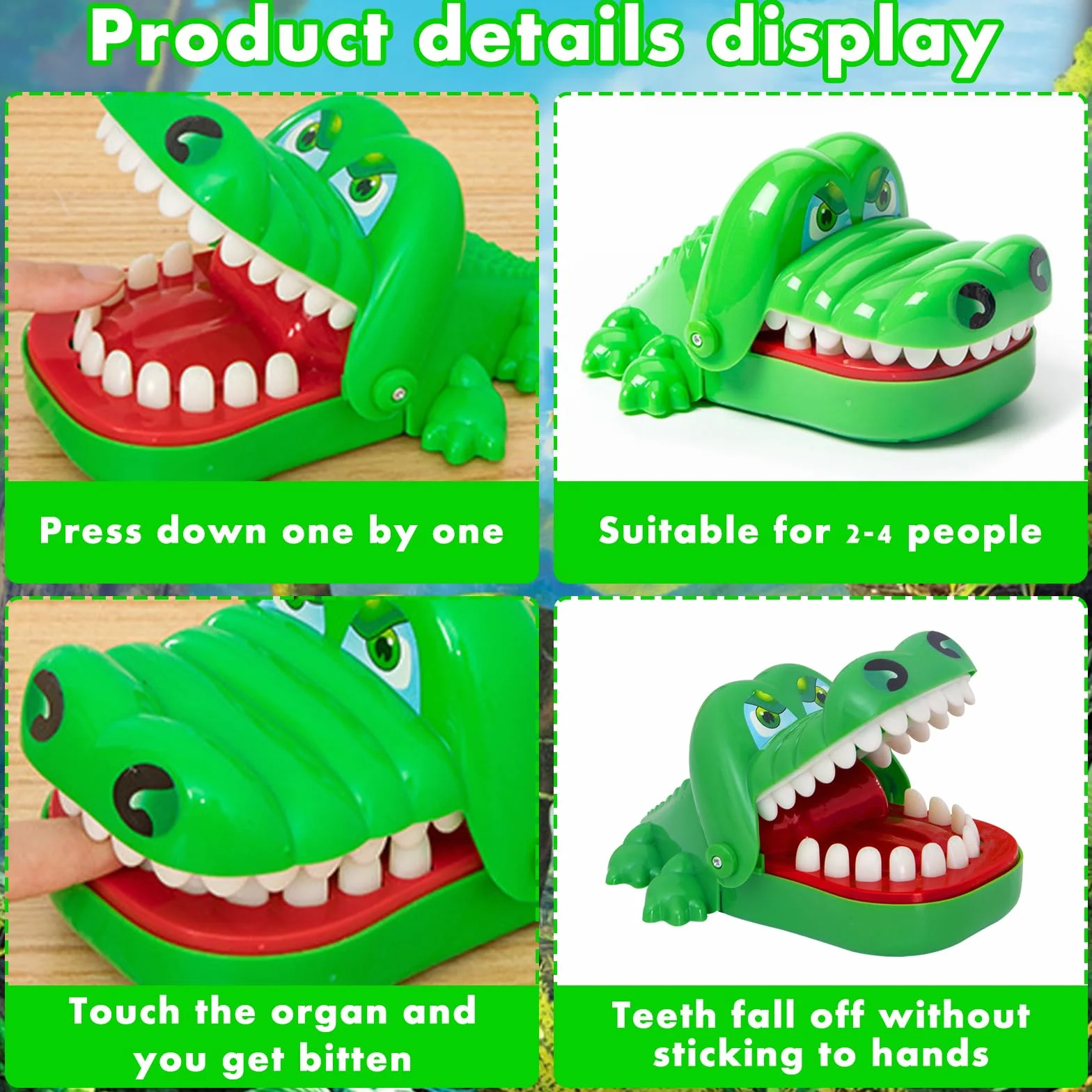Juguete Cocodrilo Dientes - Juego de Mesa y Habilidad para Niños a Partir de 3 Años - Regalo Familiar