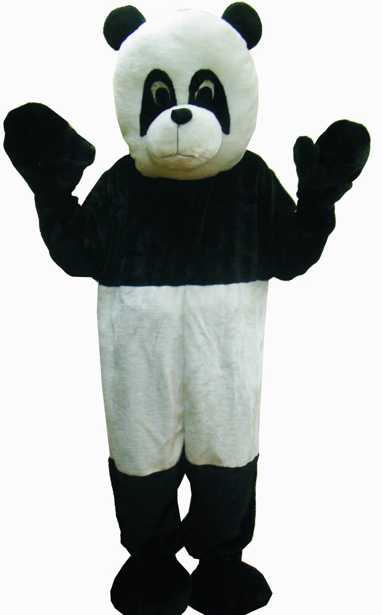 Dress Up America Traje de la Mascotaa de Panda Dulce Niños Negro y Blanco