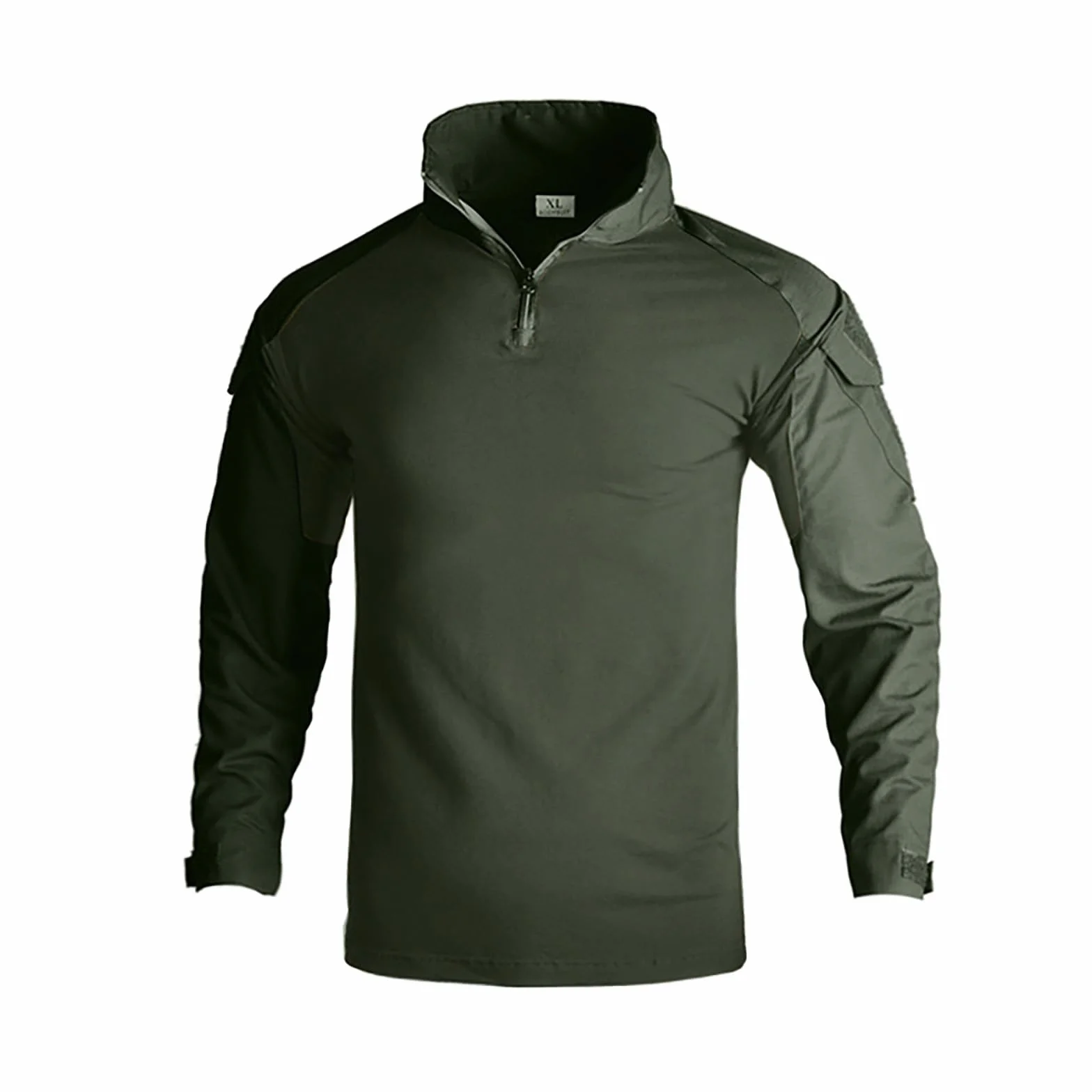 Camiseta táctica de combate para hombre manga larga secado rápido camuflaje militar airsoft paintball