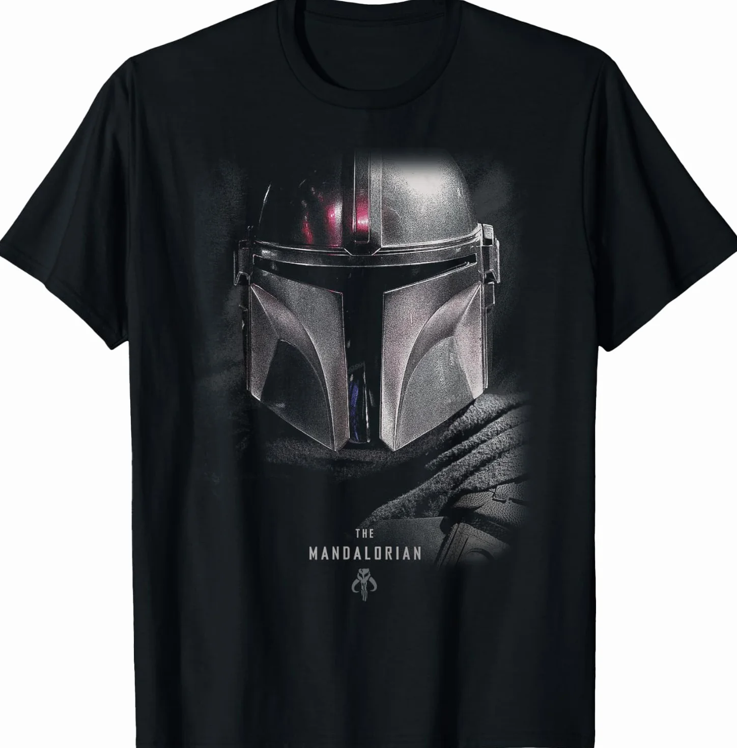 Star Wars The Mandalorian Big Face Poster Camiseta