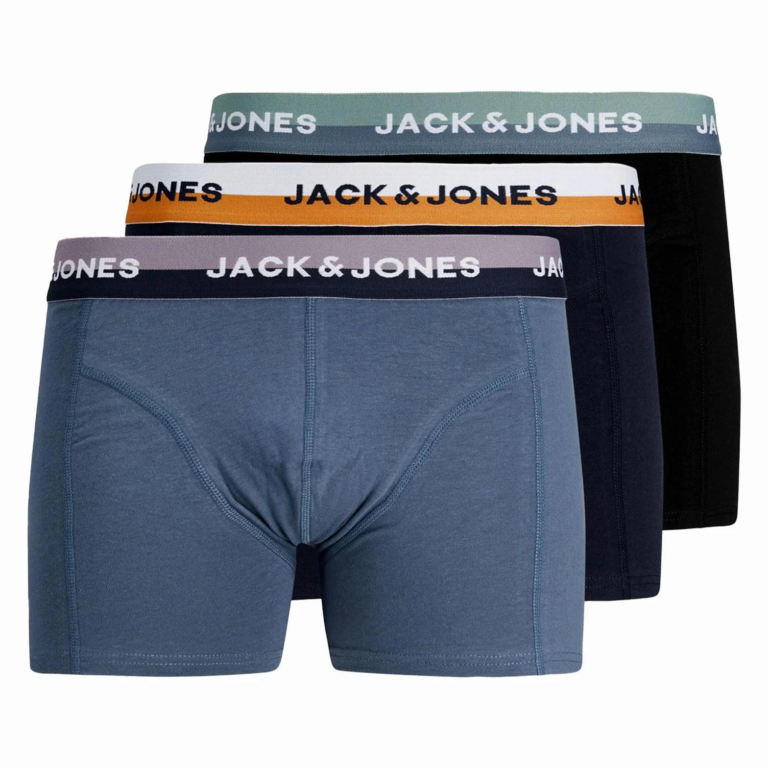 JACK & JONES Calzoncillos tipo bóxer Noos para hombre 3 unidades