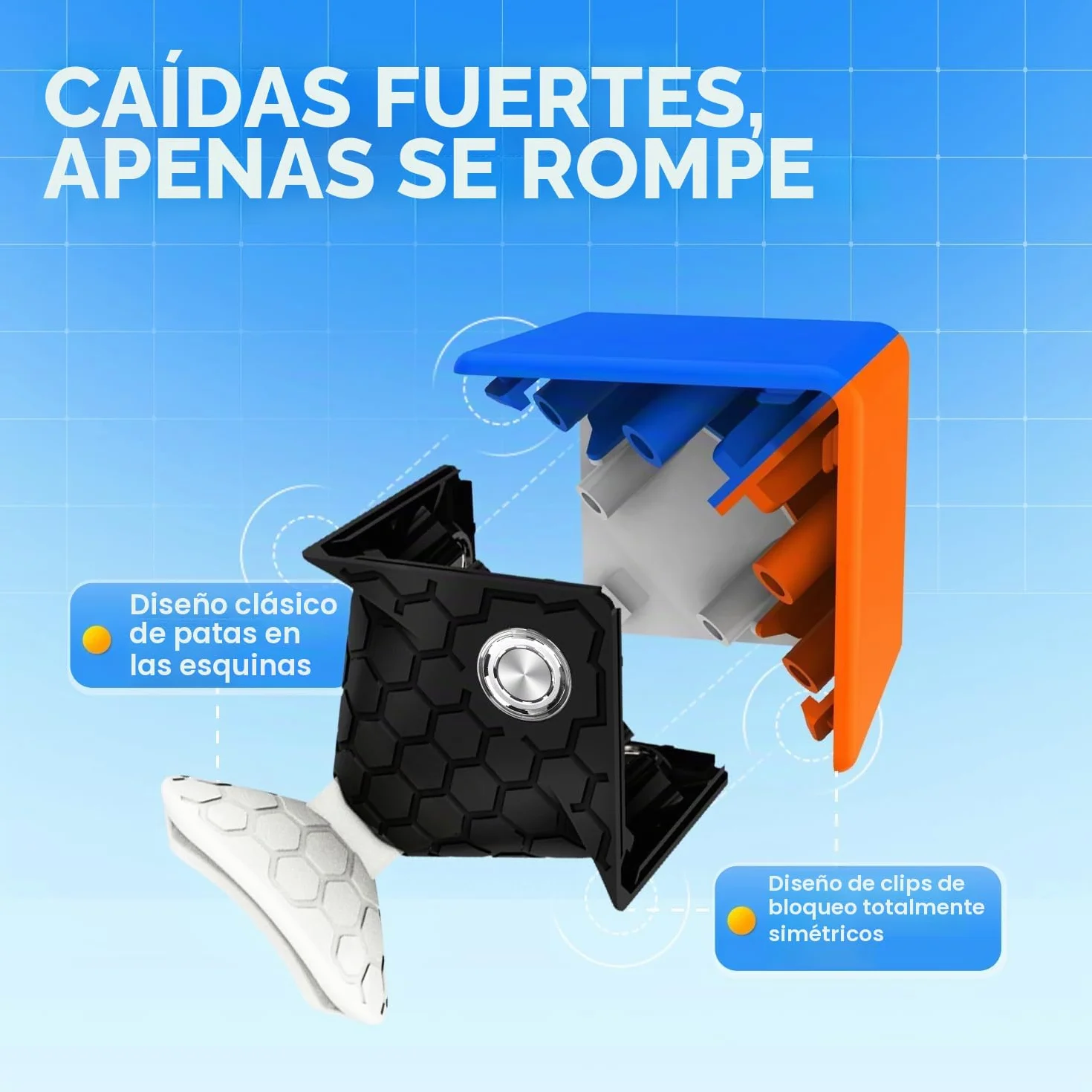 Gan 356M 3x3 Magnético Speed Cube, 356 M Mejor Cubo Mágico con 48 Imanes - Rotación rápida y Suave, Resistente y Duradero, Profesional Original Iman-tado Cubo de Velocidad (Sin Pegatinas)