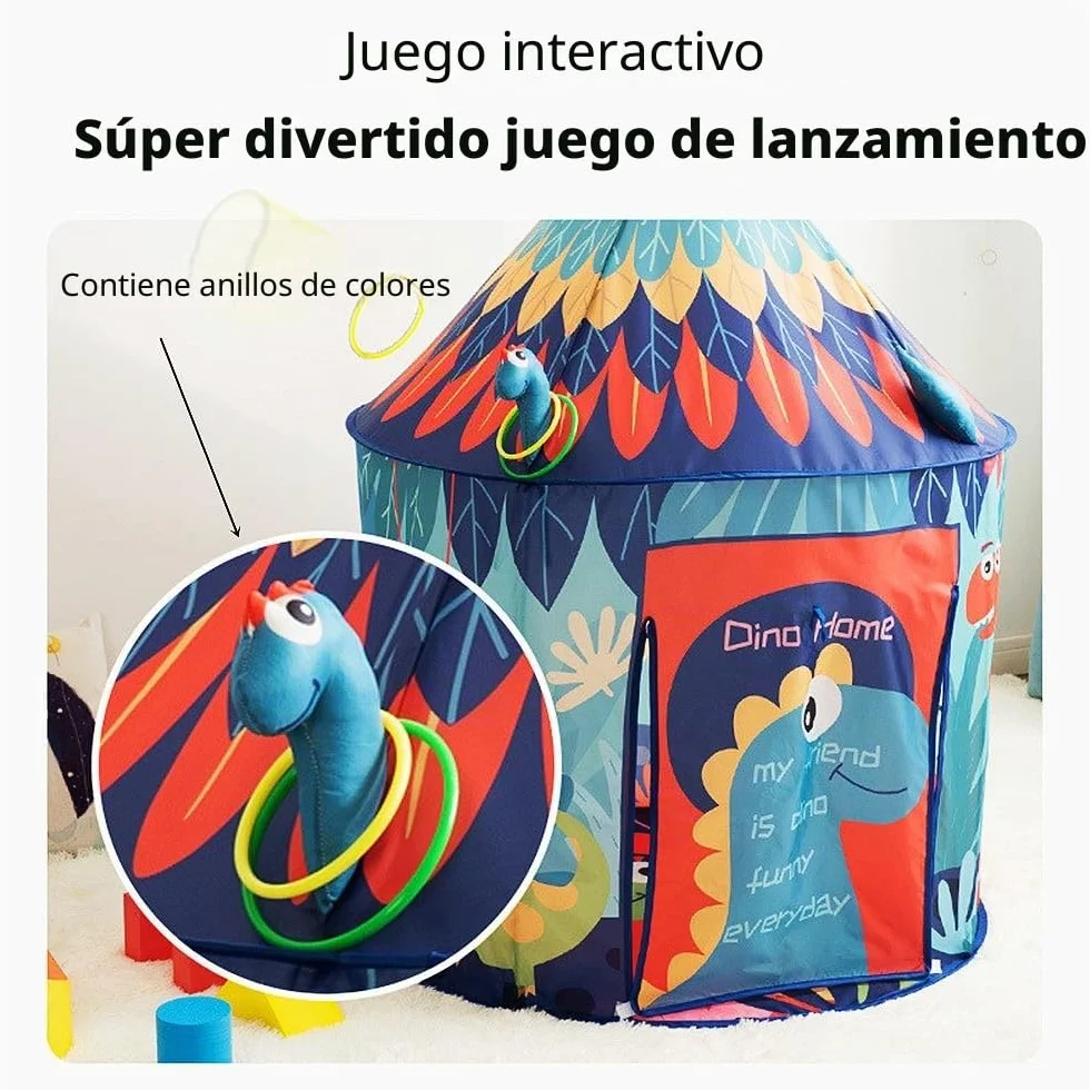 Tienda de campaña de Dinosaurios,Tienda campaña Infantil,cabaña Infantil de de dragón para niños, Casitas de Tela en Interiores y Exteriores
