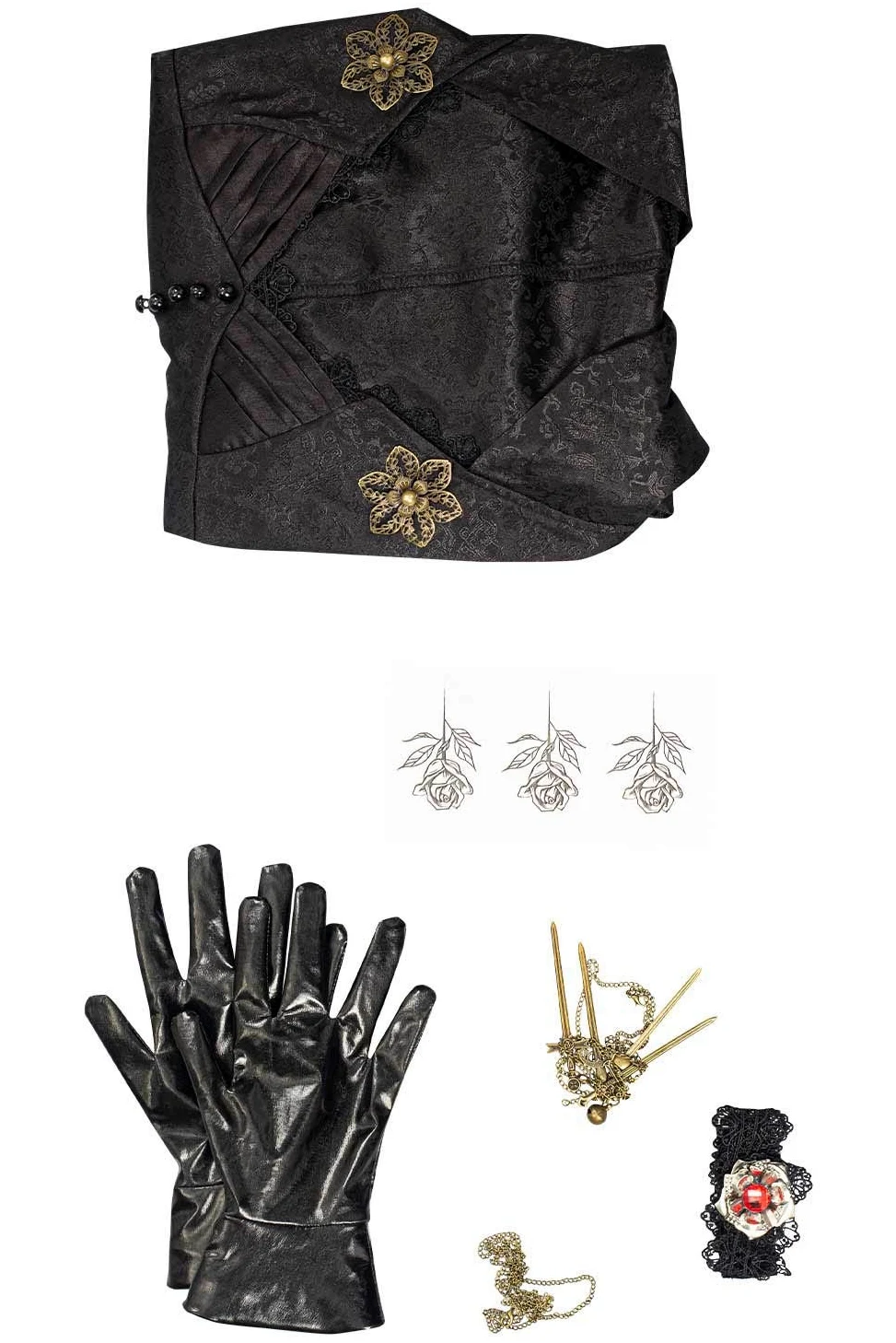 Moth Lady Halloween Carnaval medieval con capucha vestido cosplay trajes trajes de Halloween mujeres negro