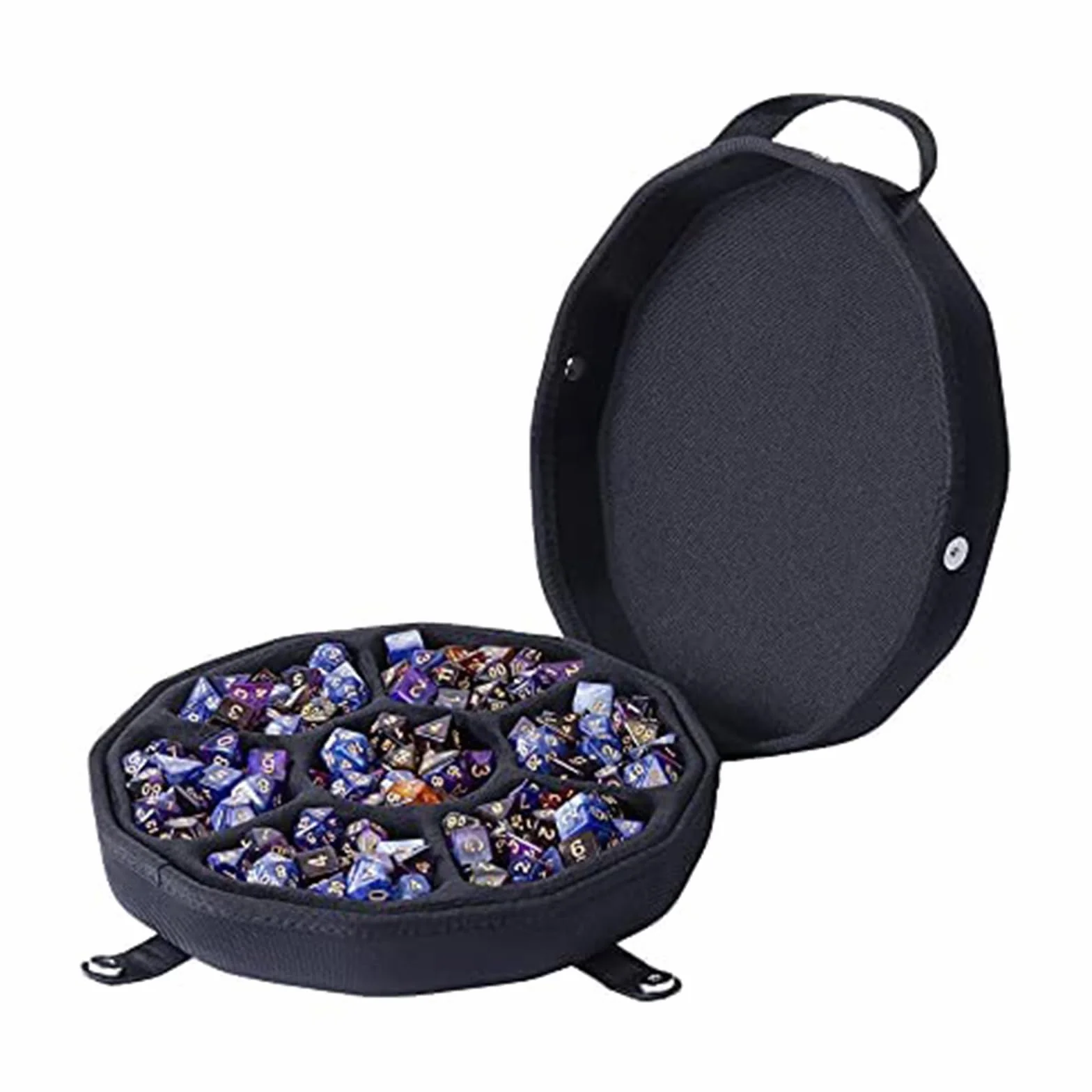 Aenllosi Funda Bolsa para DND RPG Juego Dados DND Dados Tray Bandeja DND Dice Set 210 Dados（Sola Funda）