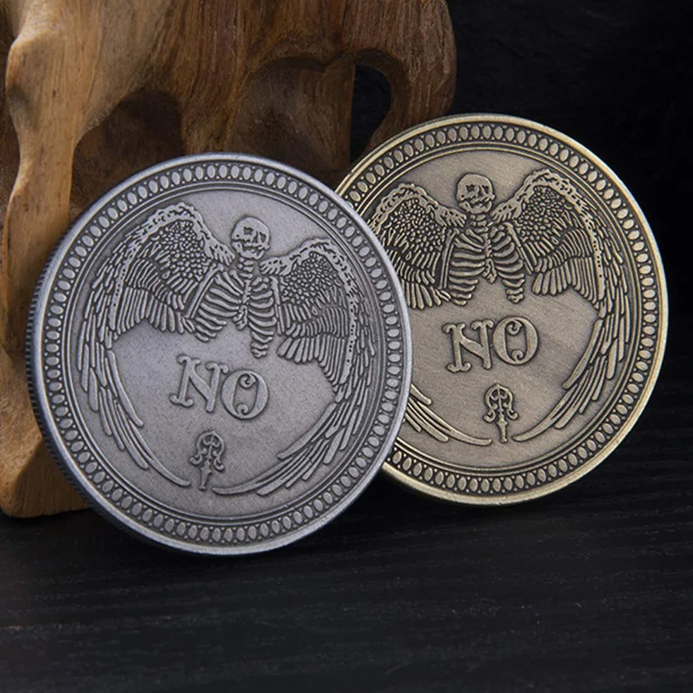 YES/NO Moneda de decisión postal, Sí No Desafío Adornos de Moneda para tomadores de decisiones