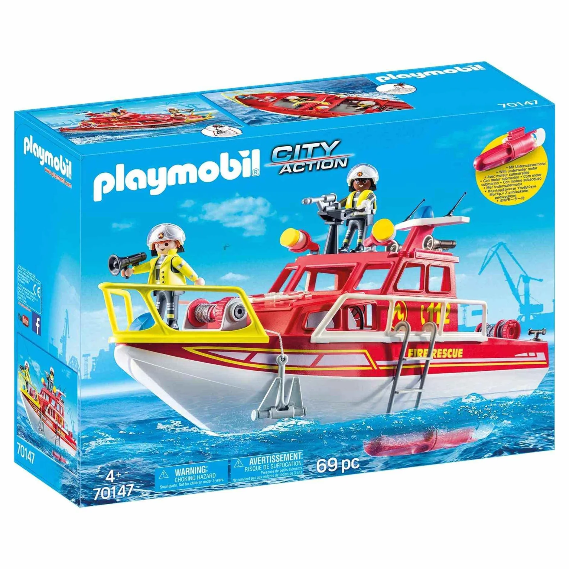 PLAYMOBIL City Action Figuras y Juegos de Construcción, Color Carbón (70147)