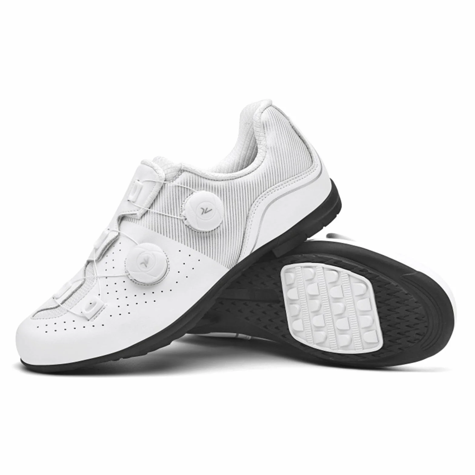 Zapatilla de Ciclismo MTB Hombre Mujer con Suela de Goma Double Verrouillage