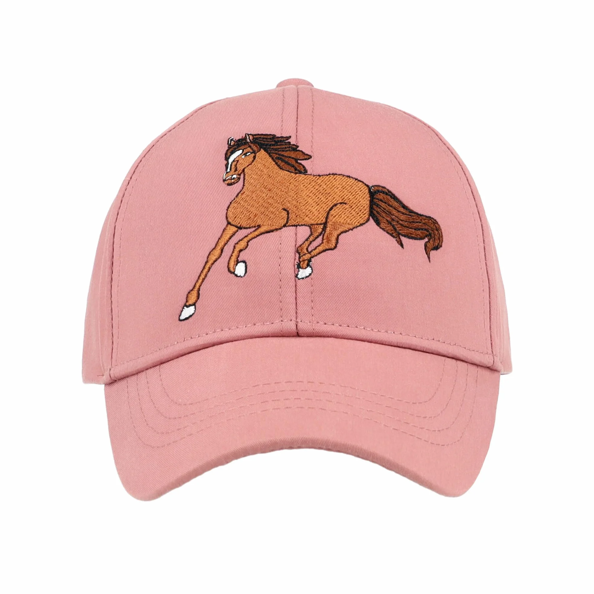 Maximo Gorra Infantil Niña Diseño Caballo Bordado