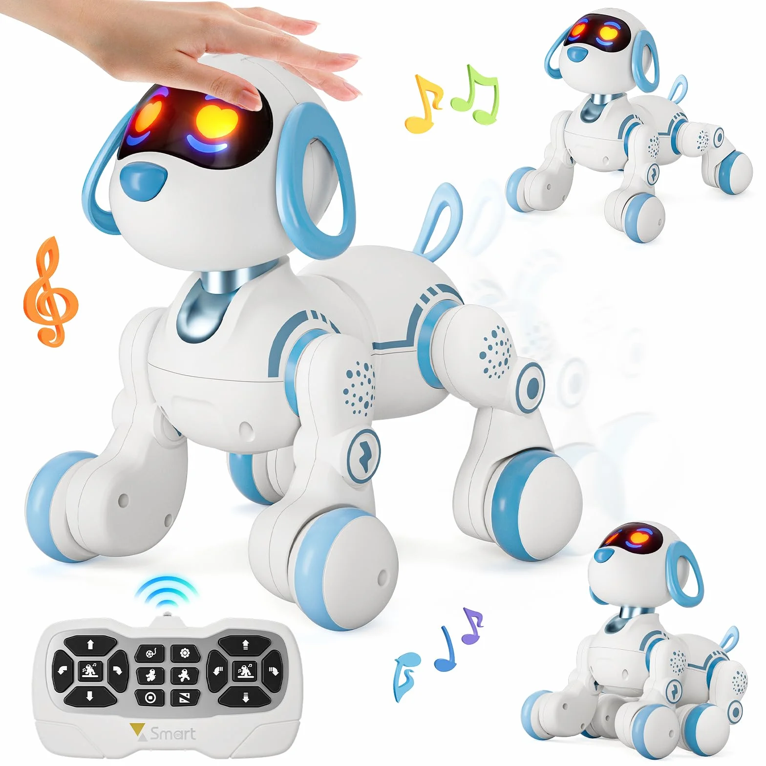 Intelligenter Roboterhund RC Hundespielzeug mit Touch und Follow-Funktionen