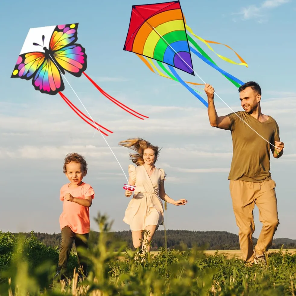 Flintronic Cometas para Niños, Dinosaurio Grande con 100m Hilo, Fácil Volar, para Playa y Campamento