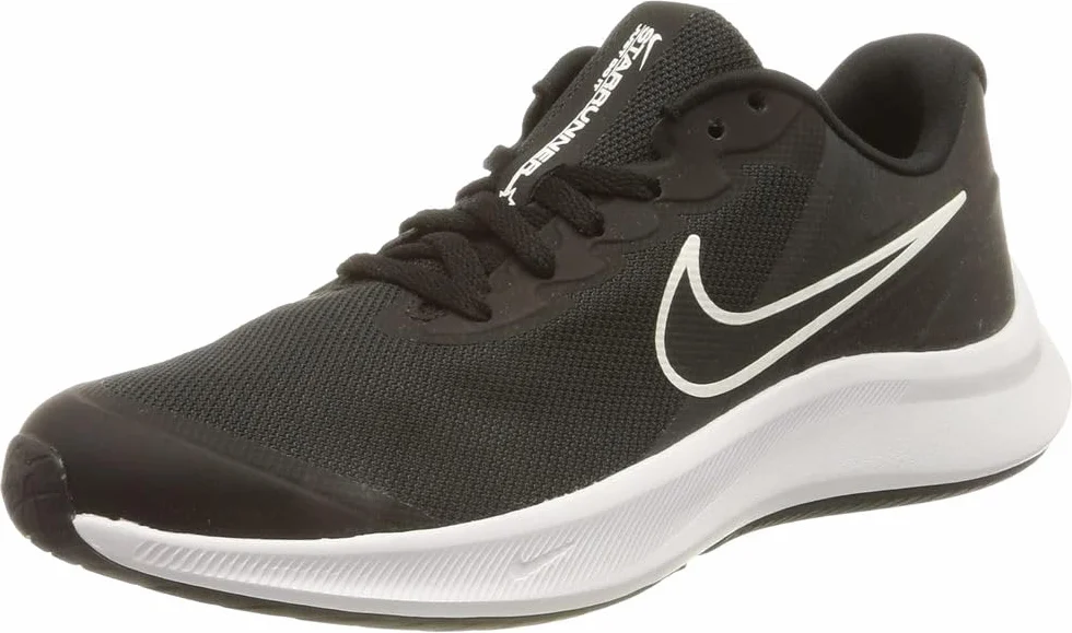 NIKE Star Runner 3, Zapatillas de Gimnasia Unisex Niños, Negro Gris Humo Oscuro, 35.5 EU