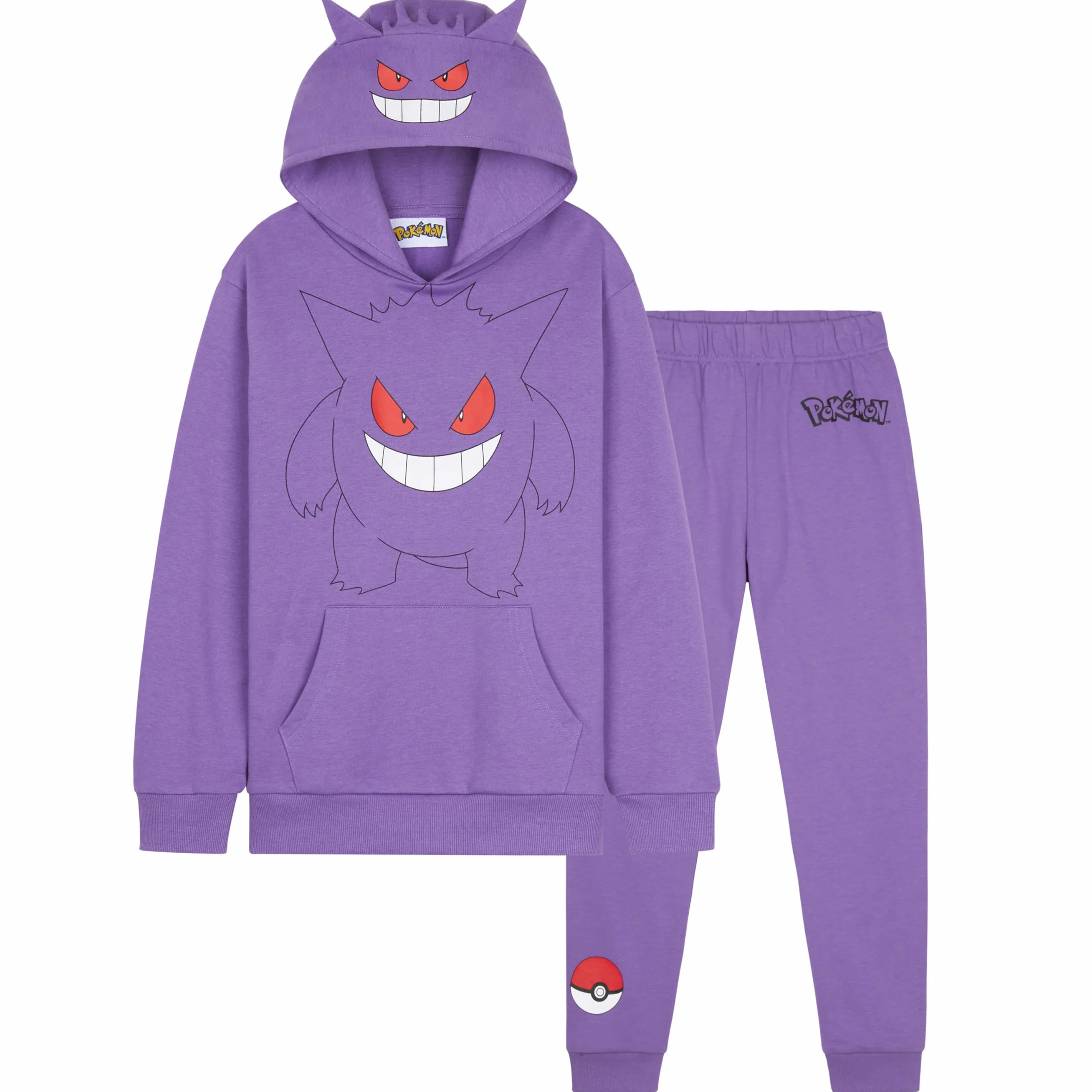Pokémon Chandal Niño 2 Piezas Sudadera con Capucha y Pantalones Jogger Anime Regalos