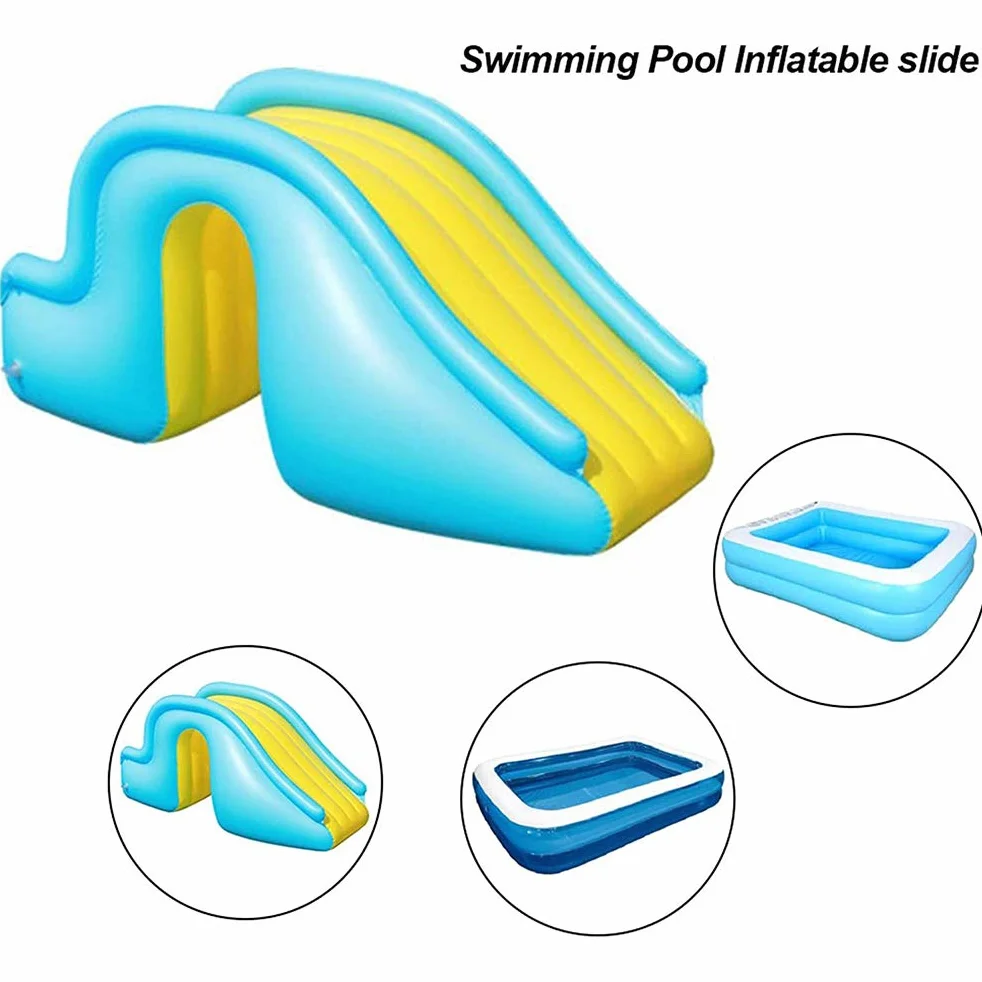 Tobogán de Agua Inflable Tobogán de Piscina Tobogán de Piscina Suministros de Piscina de Verano Juguetes acuáticos para niños para Exteriores Interiores