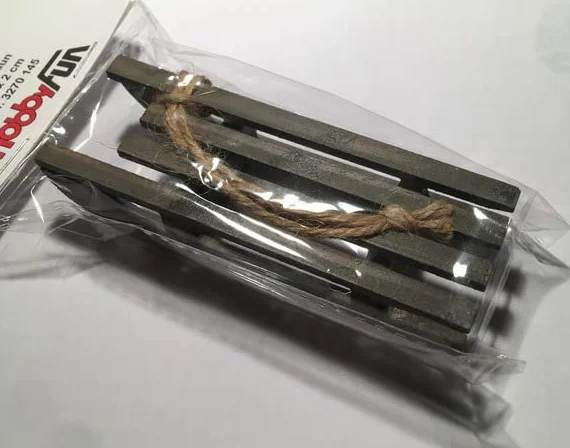Hobbyfun 10 x 3,5 x 2 cm Trineo marrón