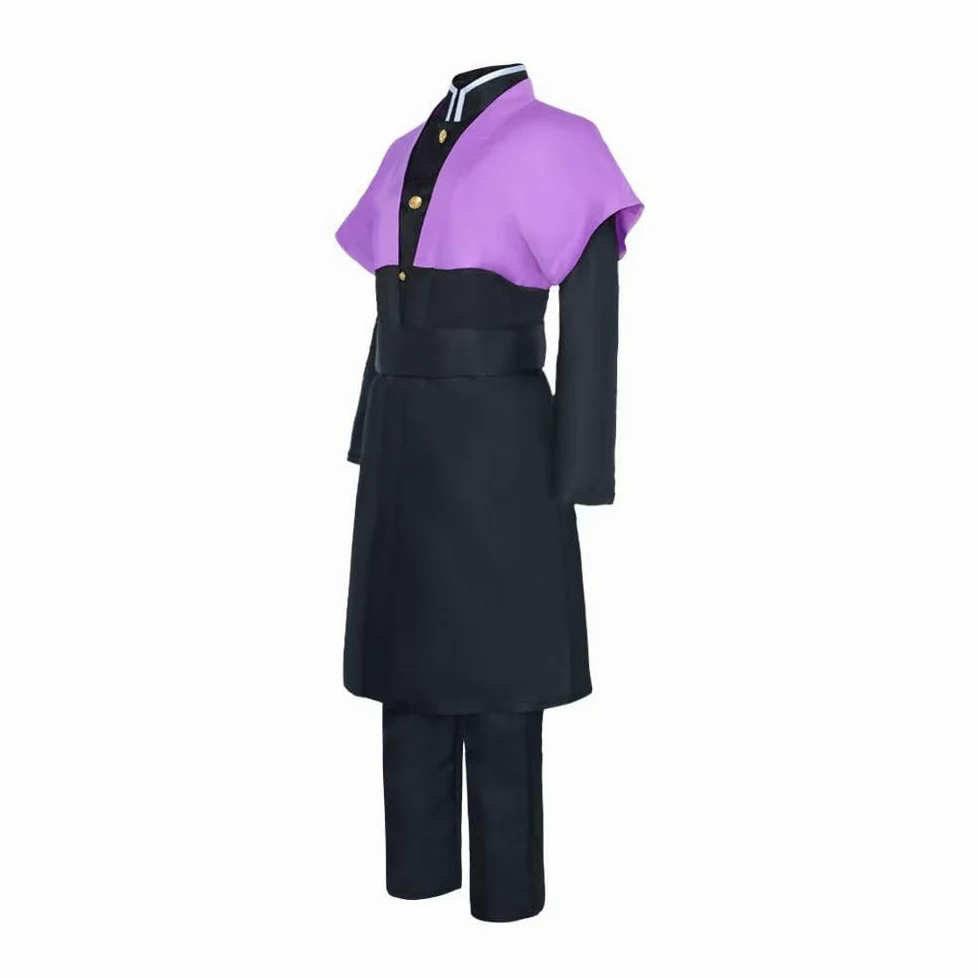 Disfraz de anime para hombre, talla de EE. UU., traje de fiesta morado