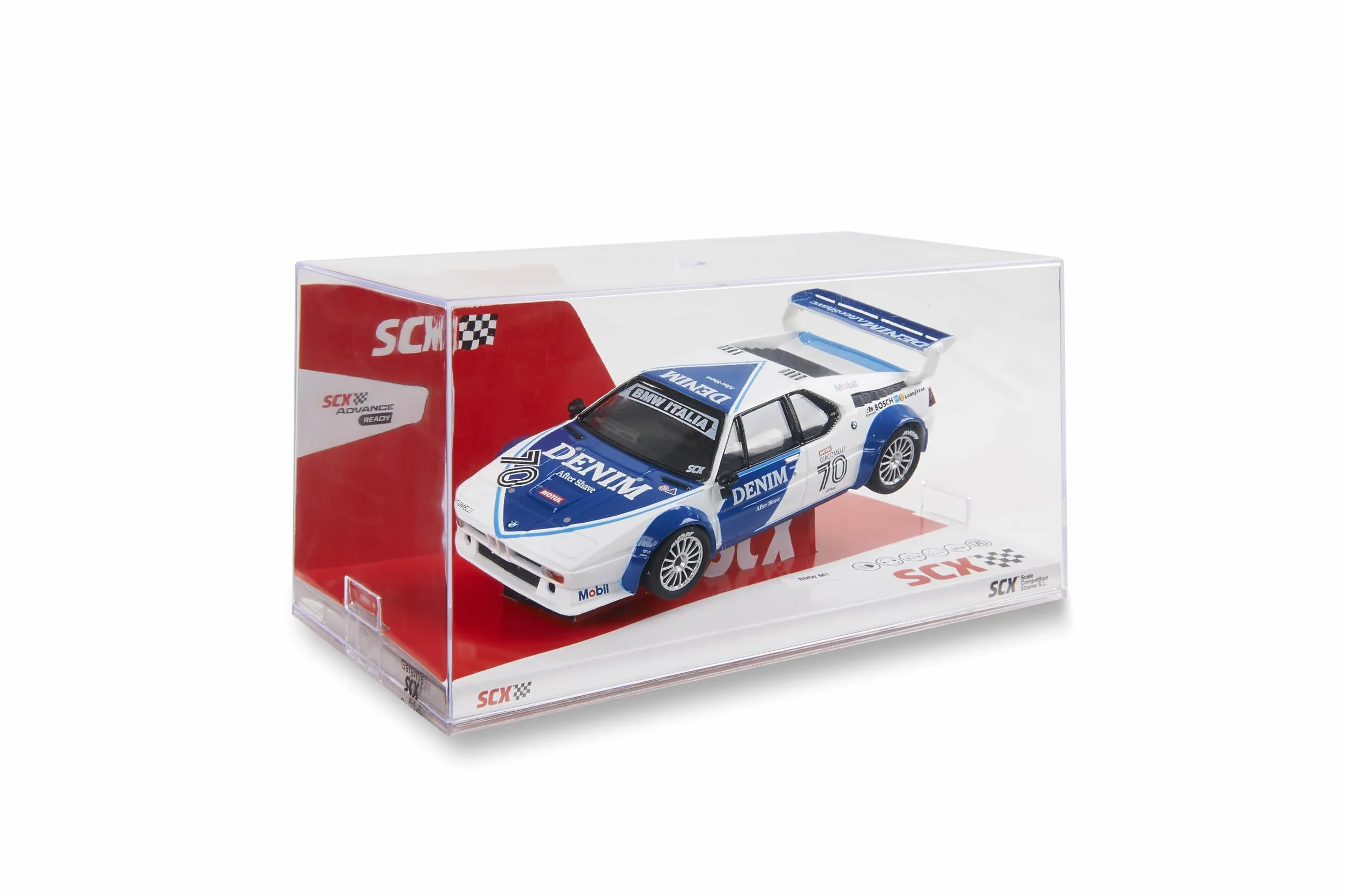Scalextric - Coche de Carreras Original - Coche Slot Escala 1:32 (BMW M1 - Denim)